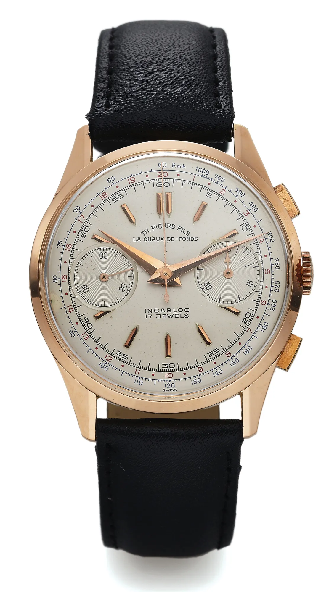 Th. Picard & Fils 38mm Rose gold Silver