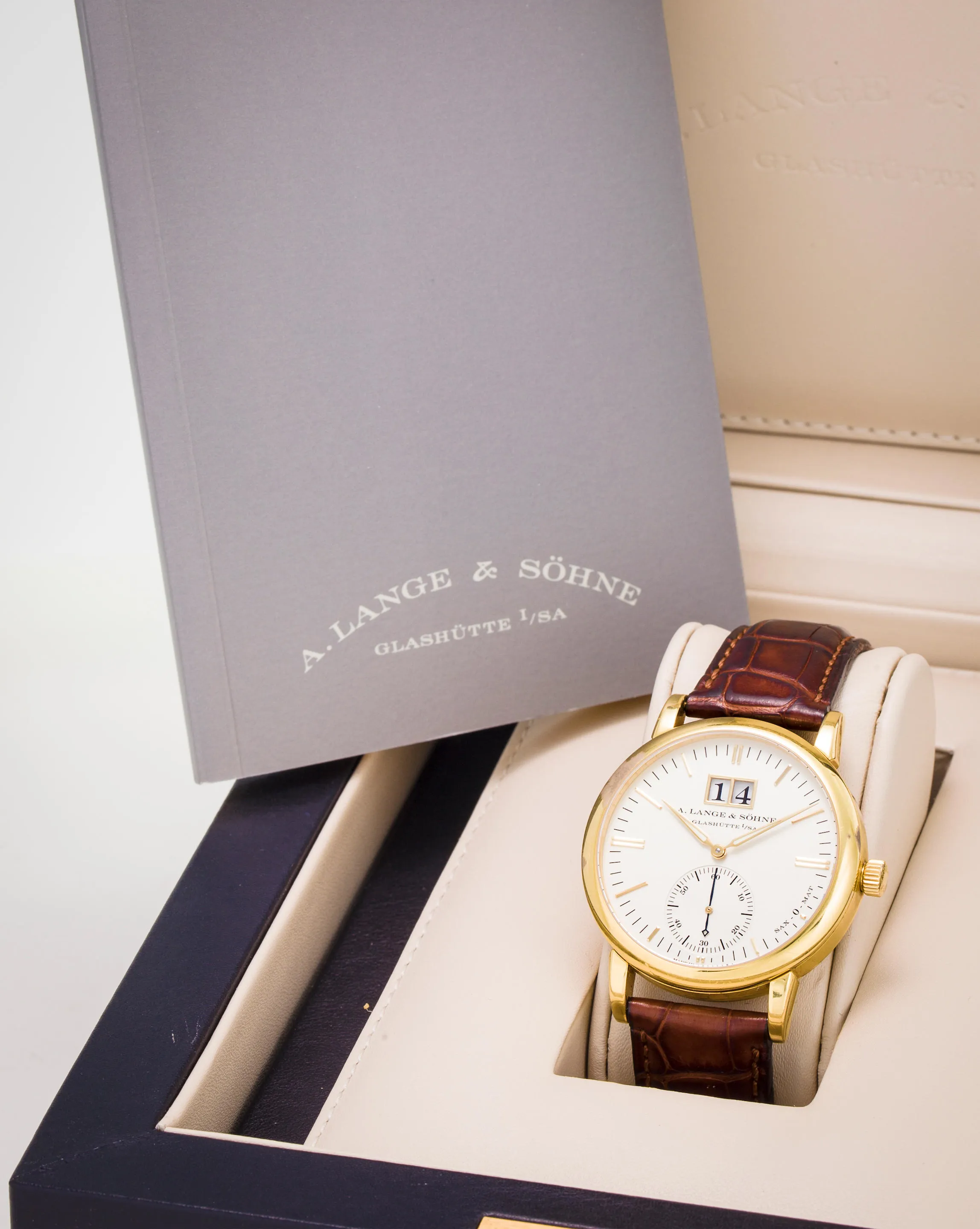 A. Lange & Söhne Langematik 308.021 37mm Yellow gold Silver