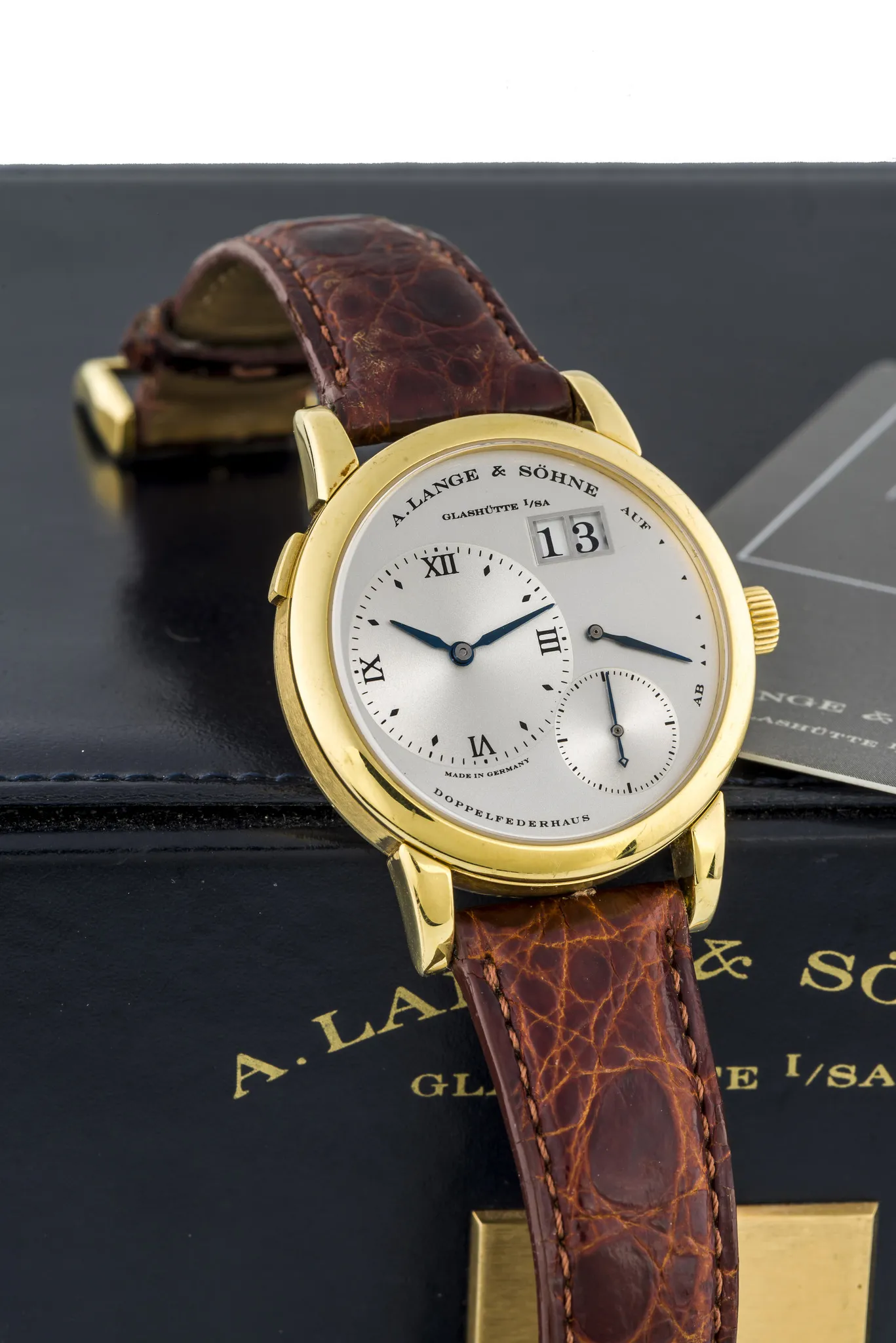 A. Lange & Söhne Lange 1 101.022 38mm Yellow gold Silver