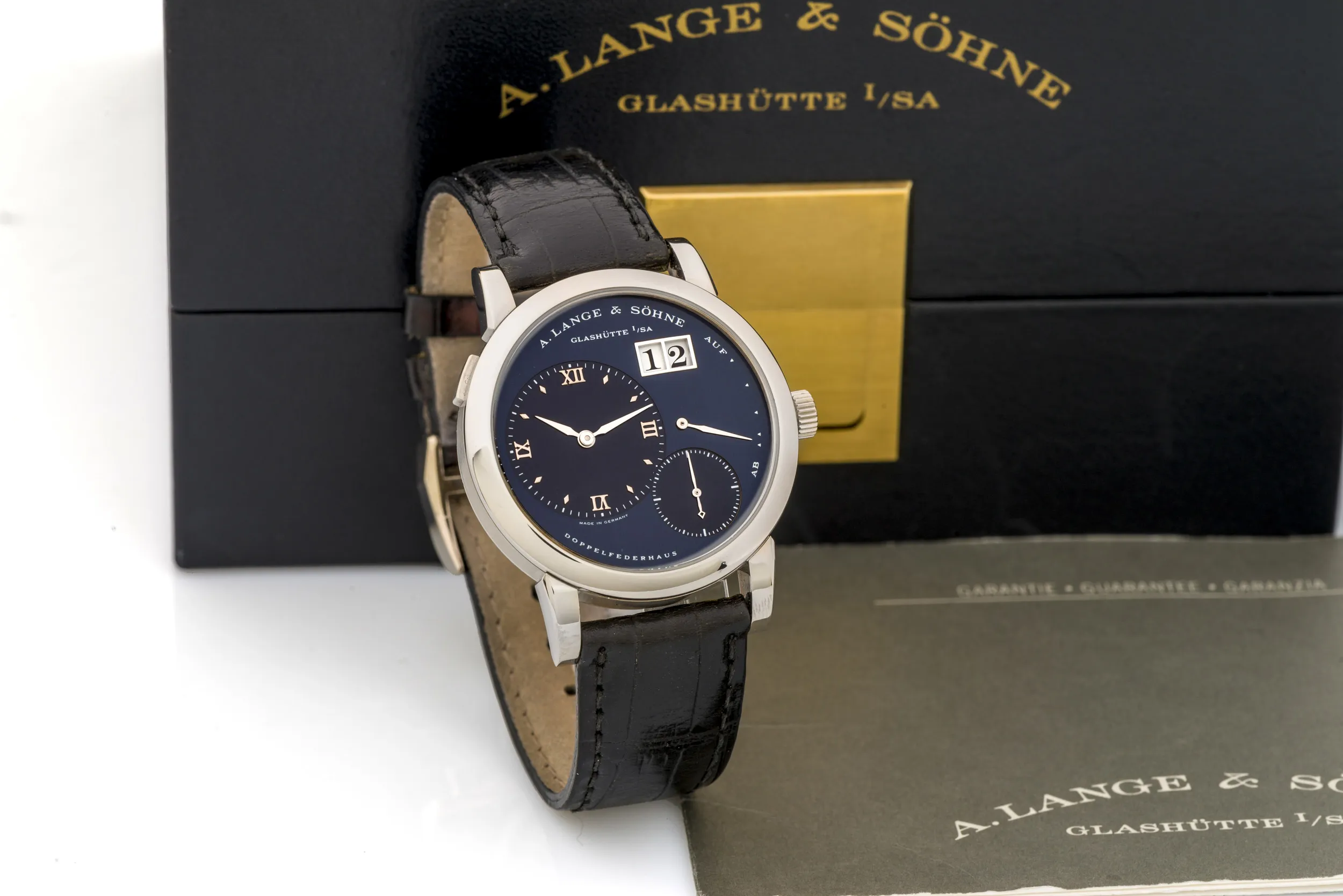 A. Lange & Söhne Lange 1 101.027 38mm White gold Blue