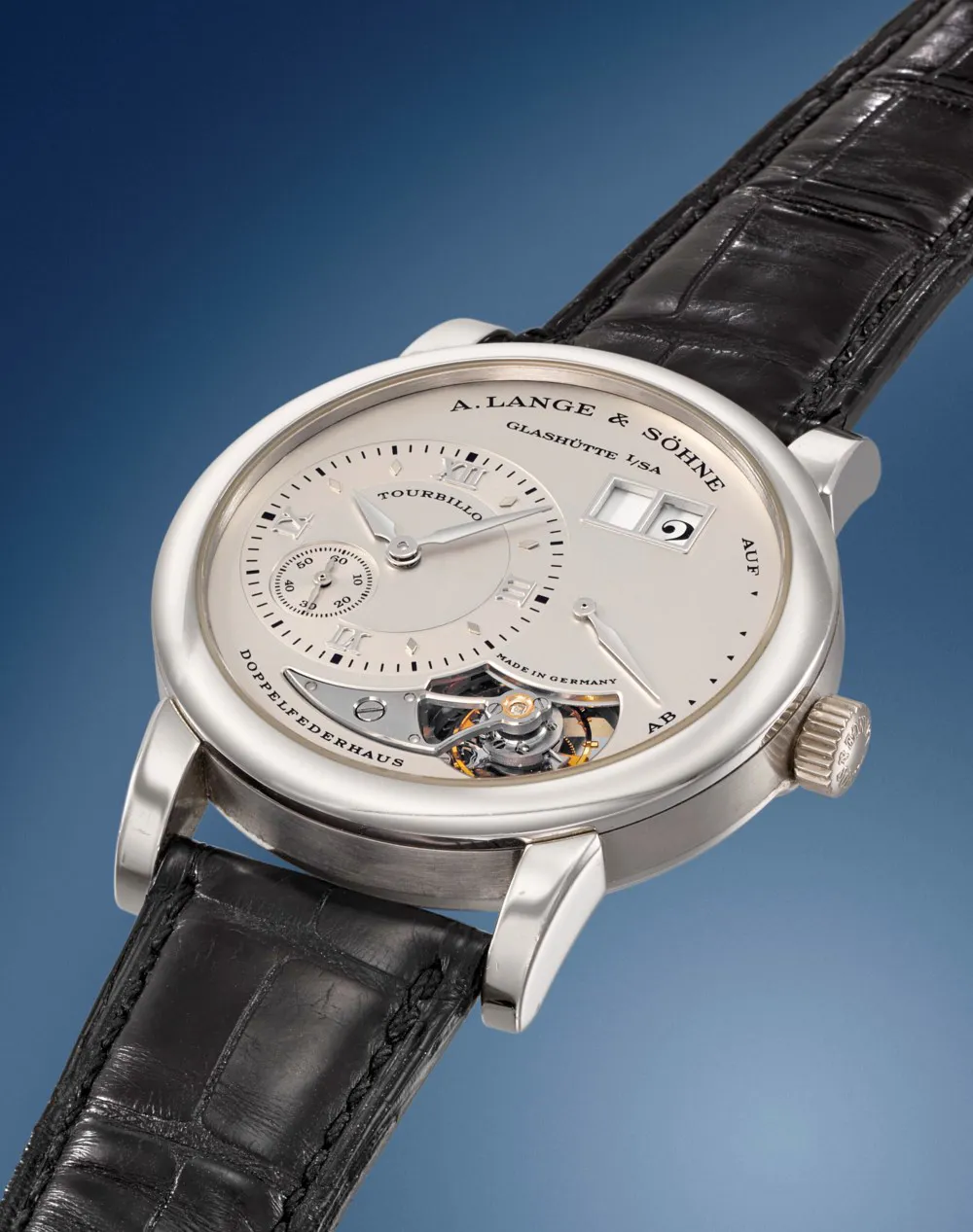 A. Lange & Söhne Lange 1 704.025 38.5mm Platinum Silver