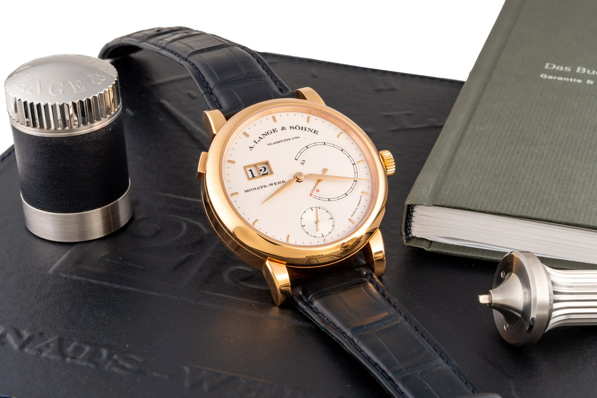 A. Lange & Söhne Saxonia 130.032F 46mm Rose gold Cream