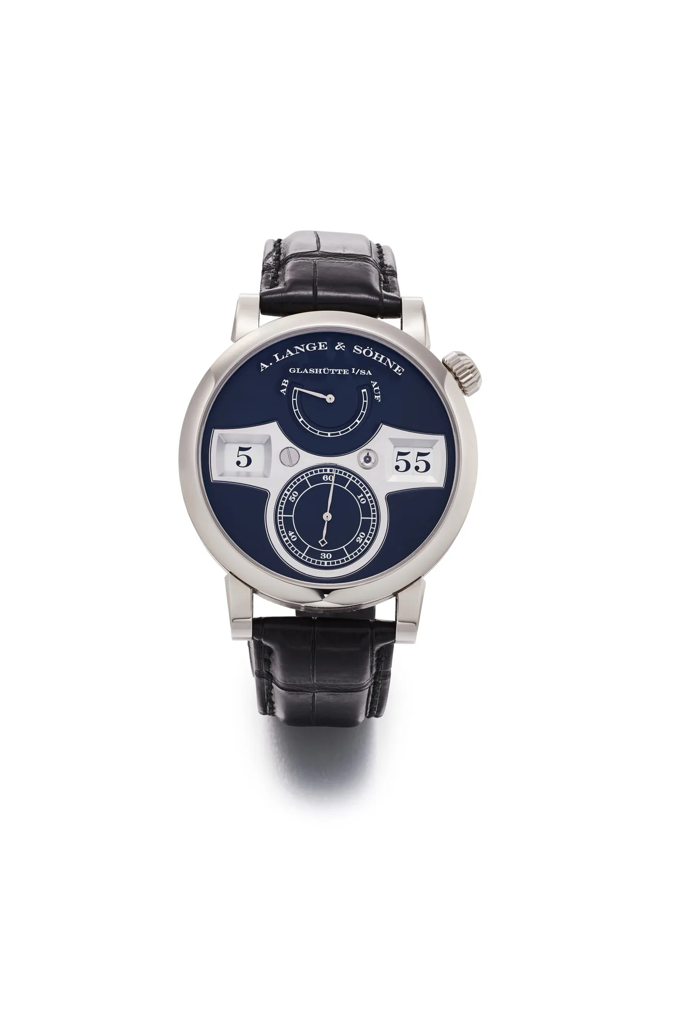 A. Lange & Söhne Lange Zeitwerk 140.029/LS1403AD 41.5mm White gold Blue and white