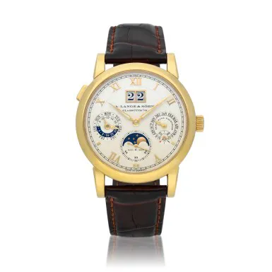 A. Lange & Söhne Langematik Perpetual 310.021 38.5mm Yellow gold Champagne