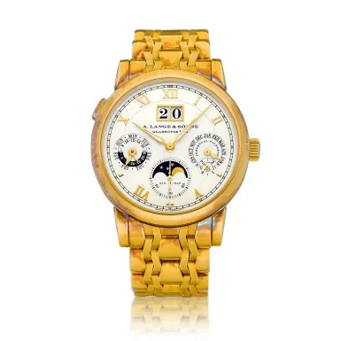 A. Lange & Söhne Langematik 310.221 38.5mm Yellow gold Champagne