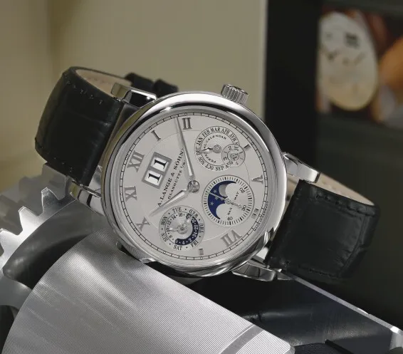 A. Lange & Söhne Langematik 310.221E 38.5mm Platinum Silver