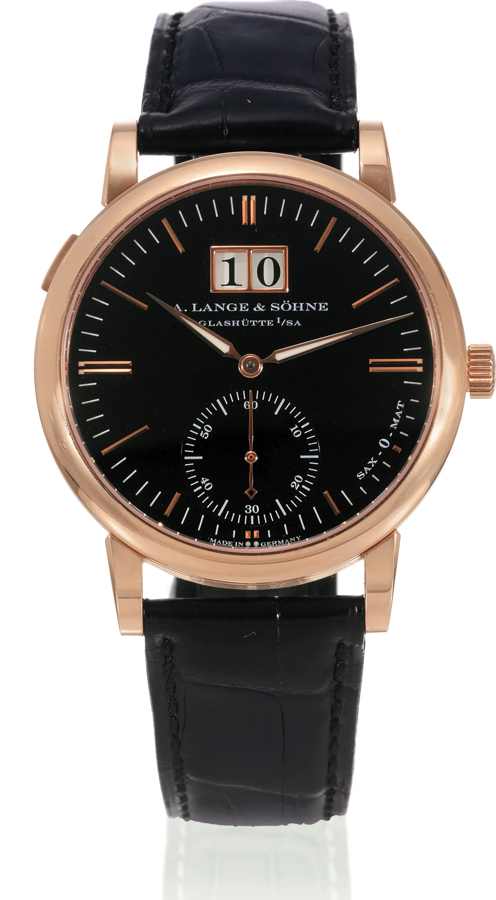 A. Lange & Söhne Langematik 308.031 37mm Rose gold Black