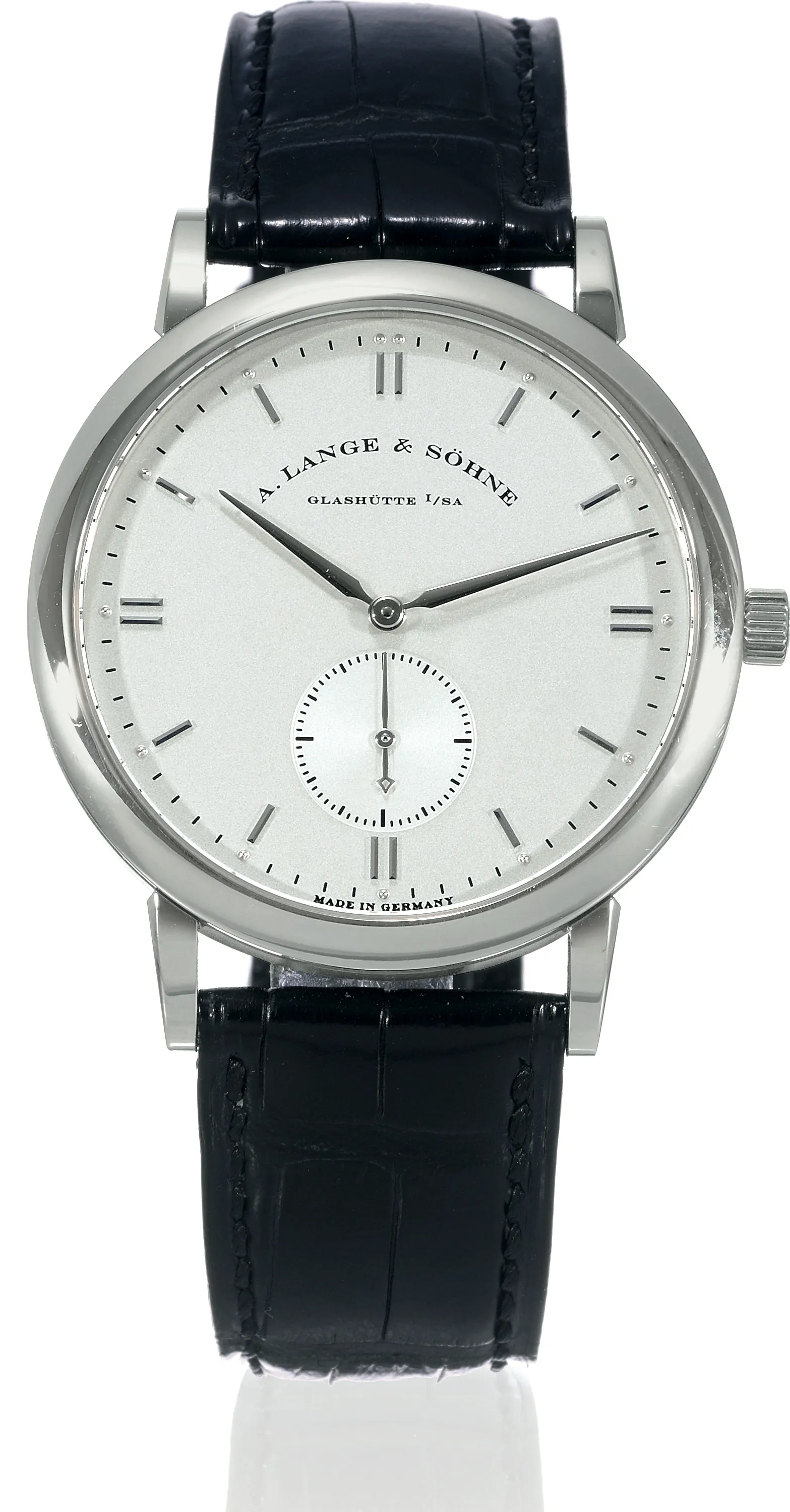 A. Lange & Söhne Saxonia 215.026 37mm White gold Silver