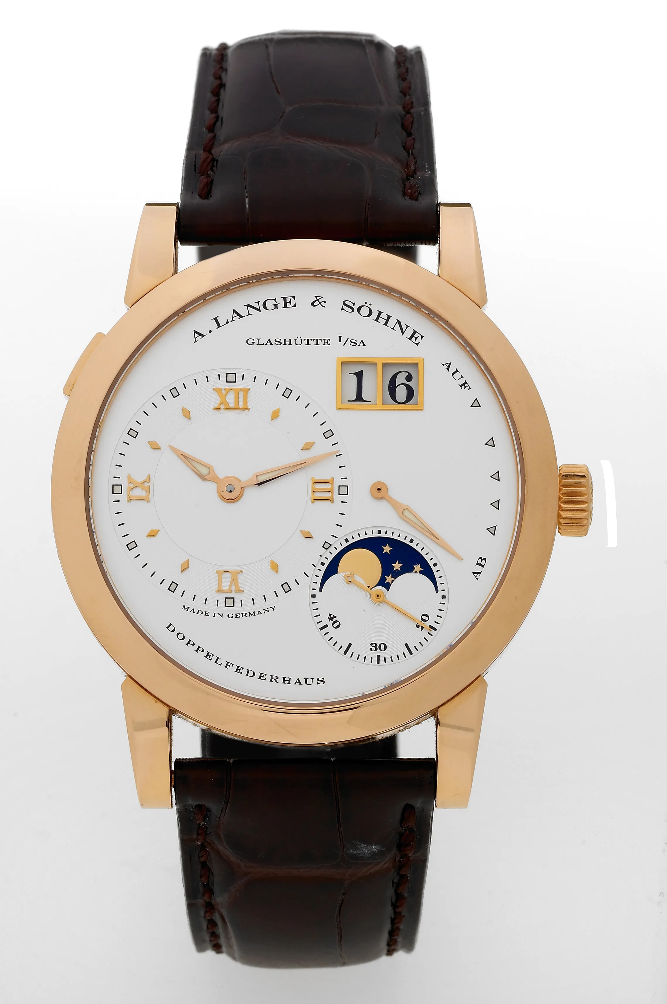 A. Lange & Söhne 109.032 38mm Rose gold Silver