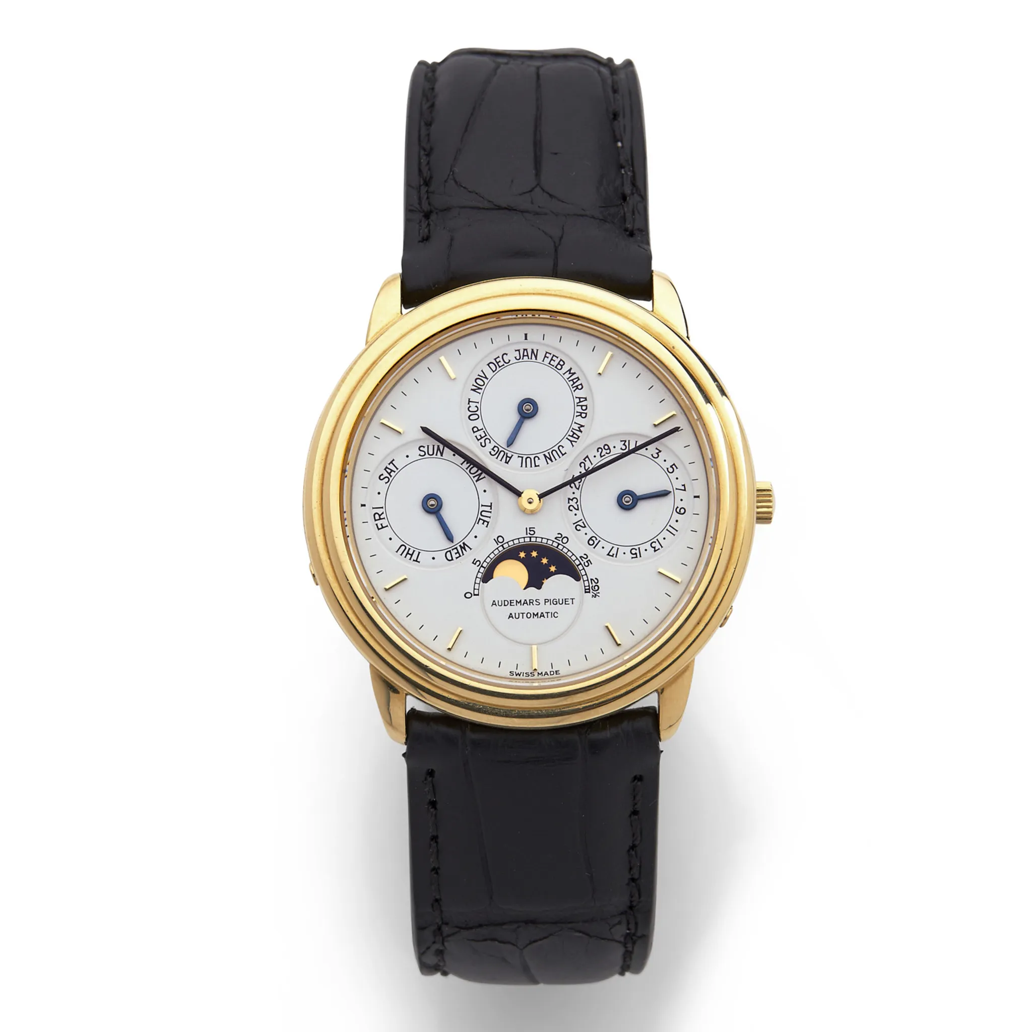 Audemars Piguet Perpetual Calendar 25661 36mm Yellow gold Silver