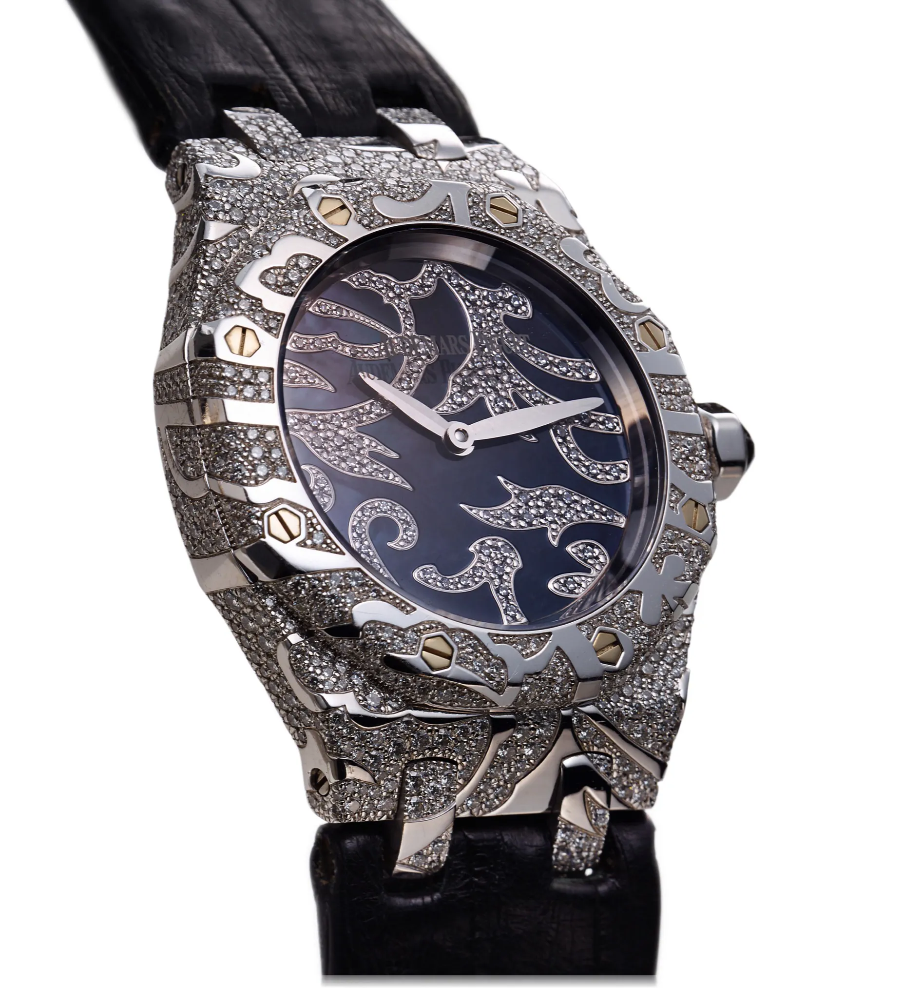 Audemars Piguet Royal Oak Lady 67607bc.zz.d001su.01 33mm White gold Blue