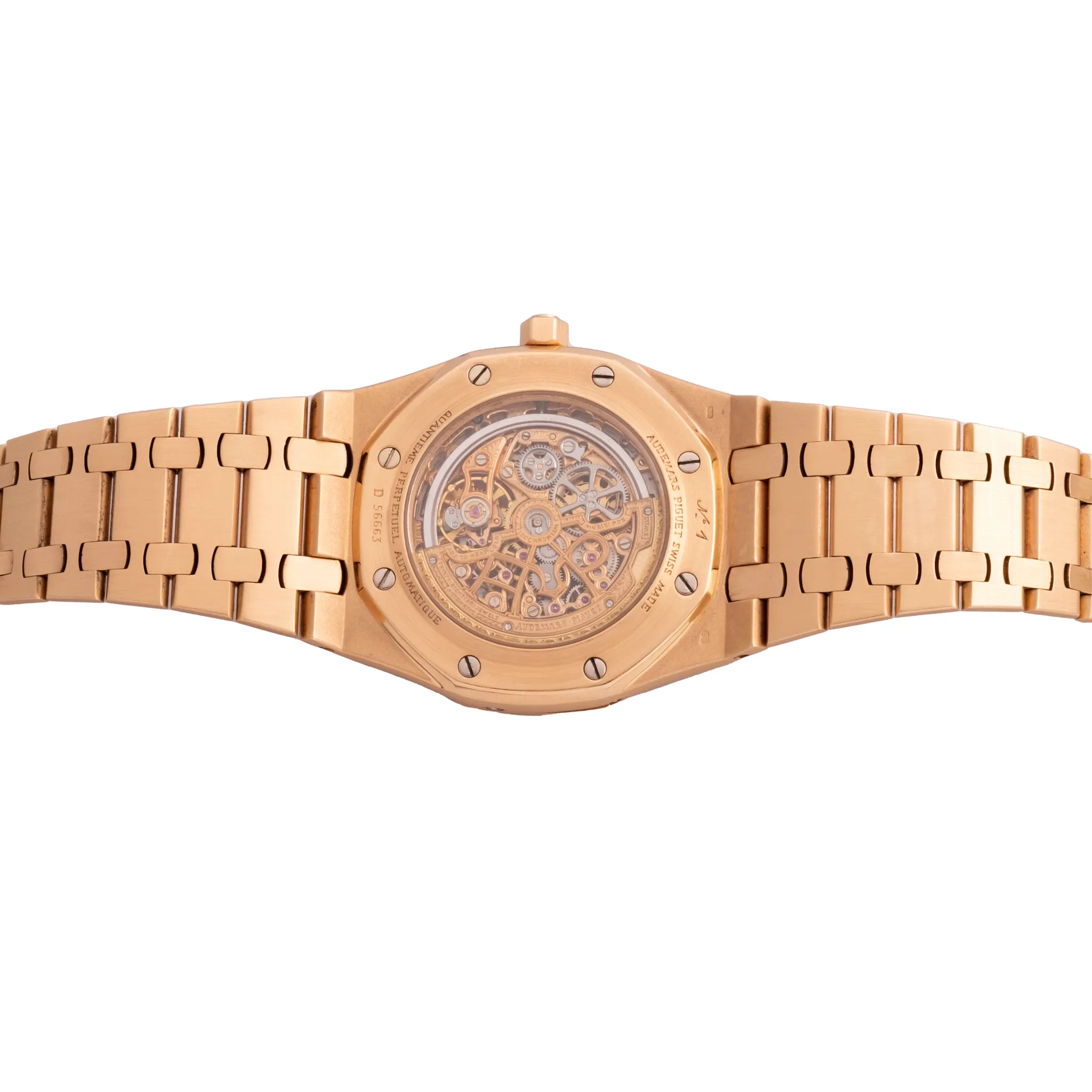 Audemars Piguet Perpetual Calendar 25636 39mm Rose gold Skeletonized