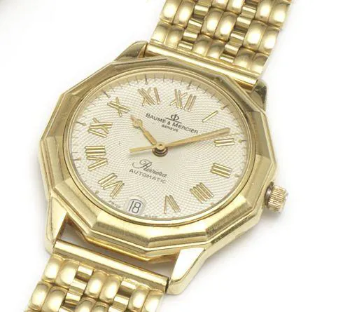 Baume & Mercier Riviera 34mm Yellow gold Beige