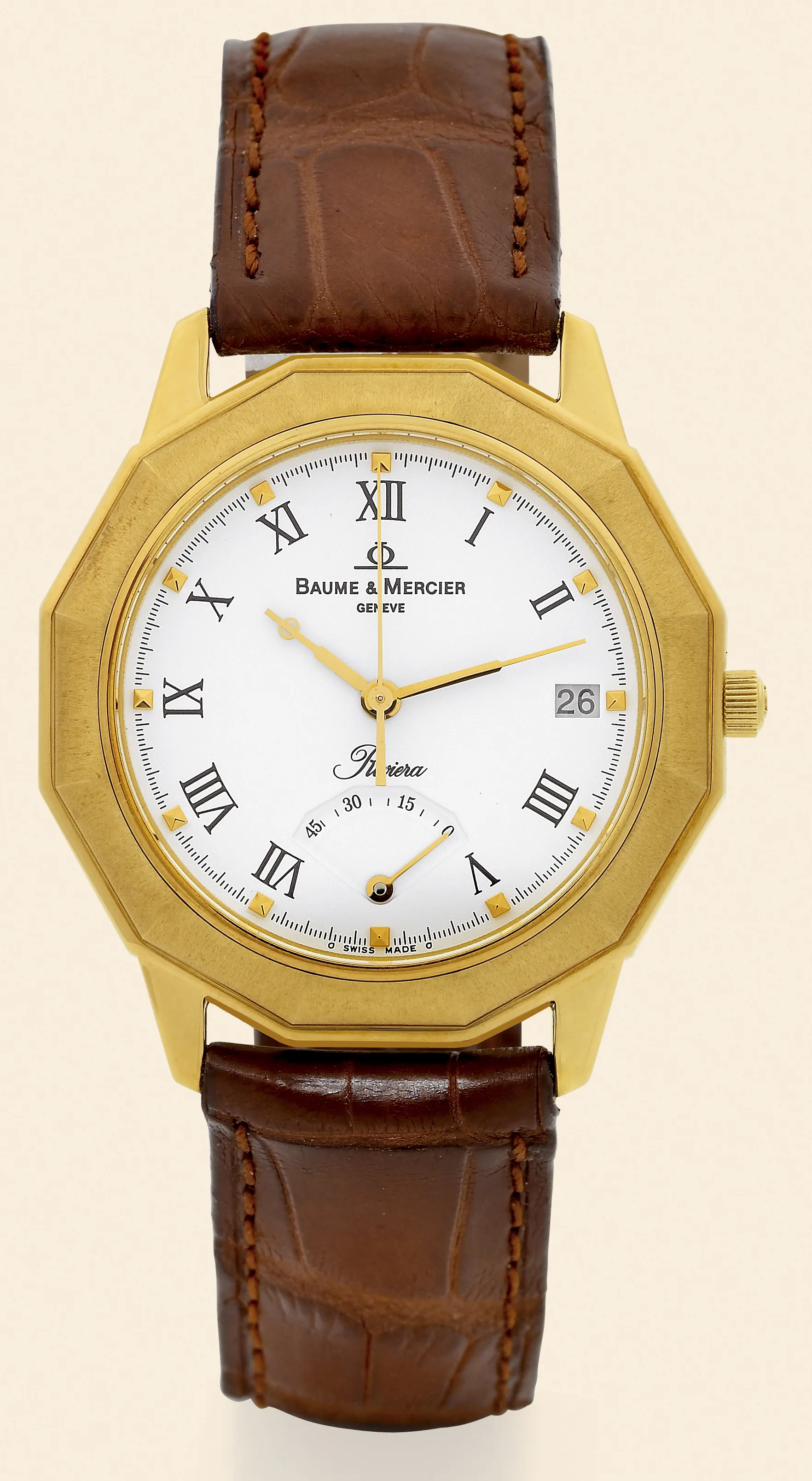 Baume & Mercier 06509 37mm Yellow gold Silver