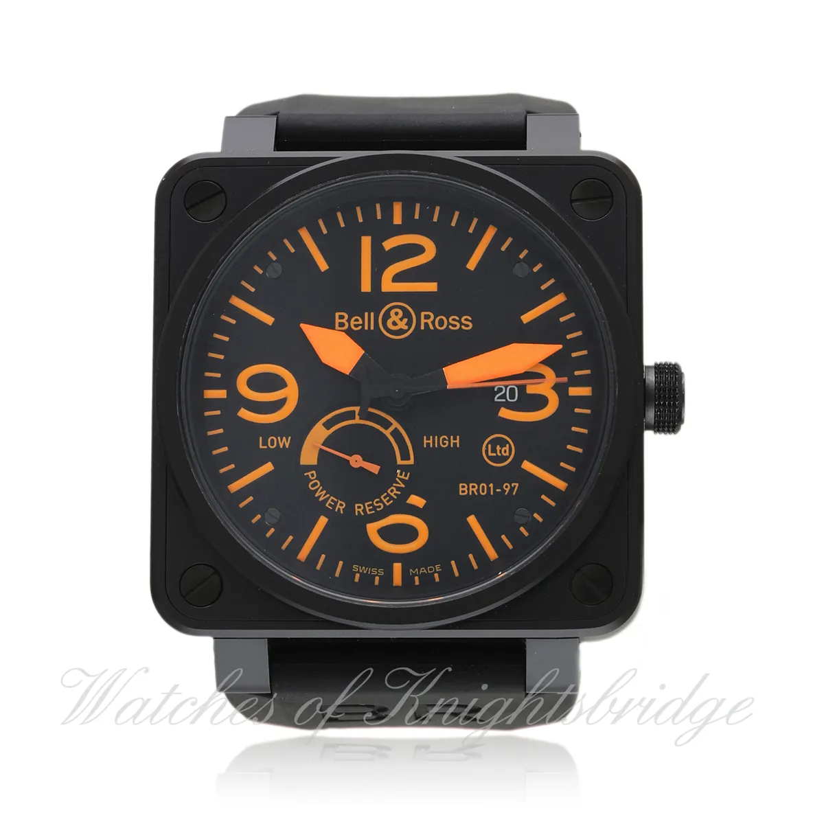 Bell & Ross BR 01-92 BR01 46mm Stainless steel Black