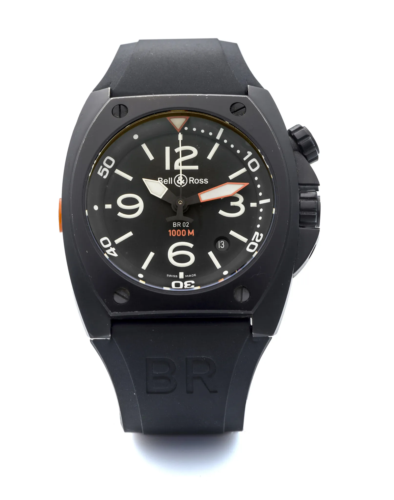 Bell & Ross BR02-20 44mm Stainless steel Black