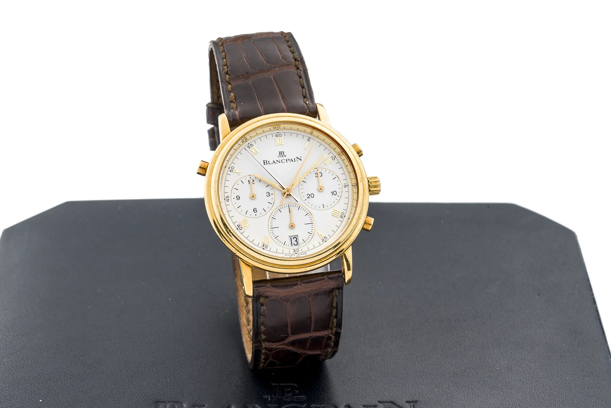 Blancpain Villeret 1186 33.5mm Yellow gold White