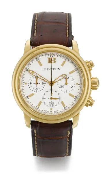 Blancpain Léman 2185-1418-53 38.5mm Yellow gold White