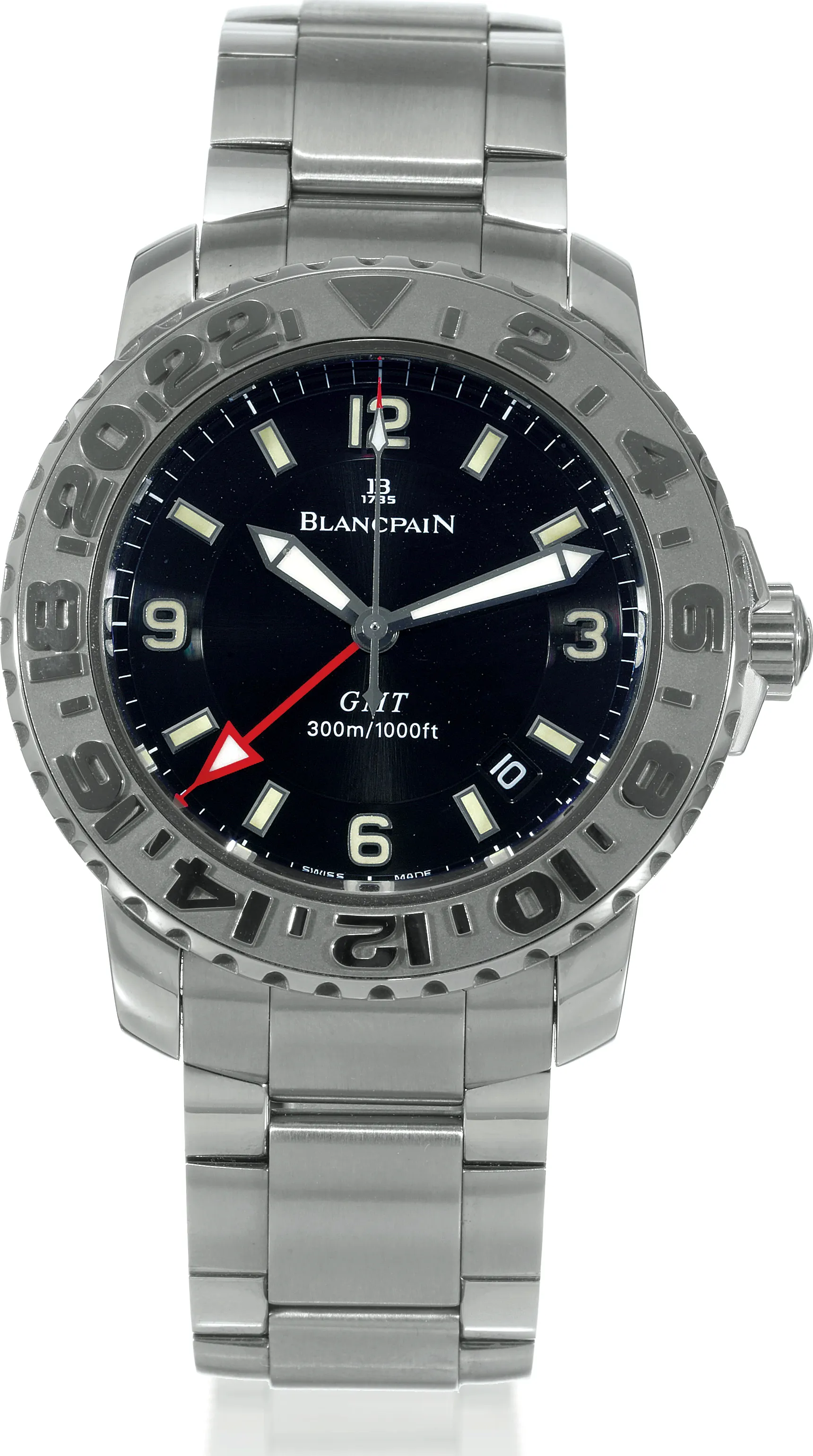 Blancpain 2250 40mm Stainless steel Black