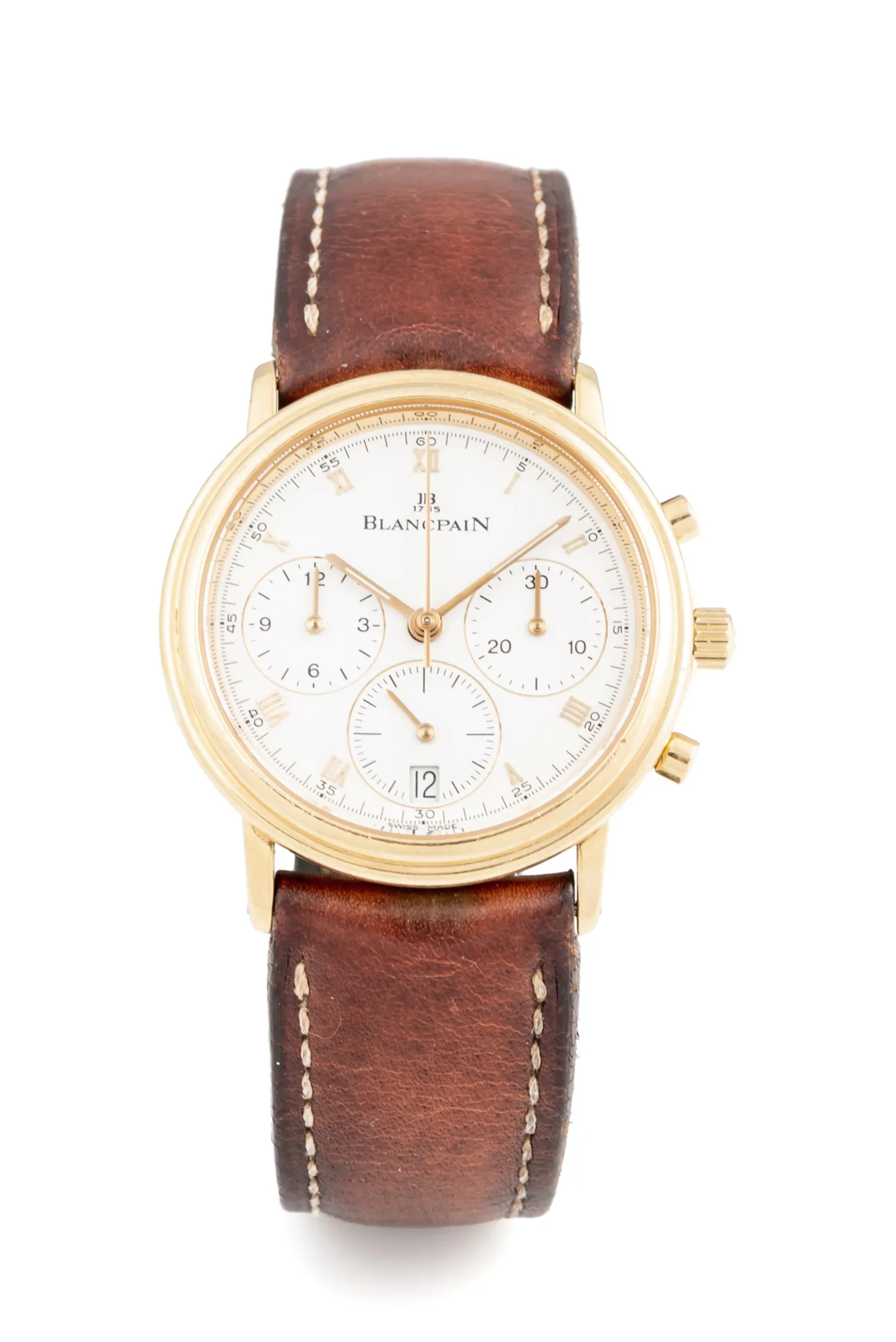 Blancpain Villeret 1185 34mm Yellow gold White