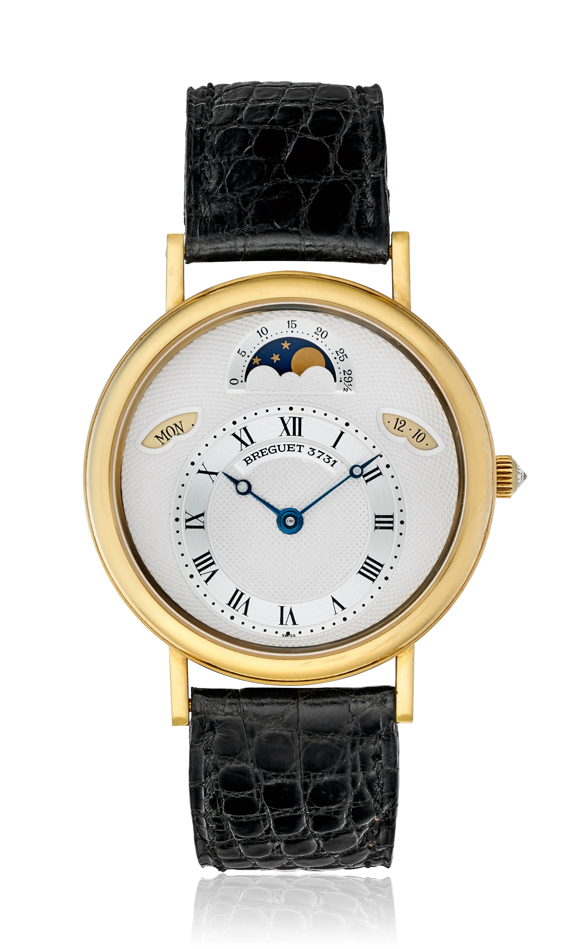 Breguet 3330 36mm Yellow gold Silver Guilloche