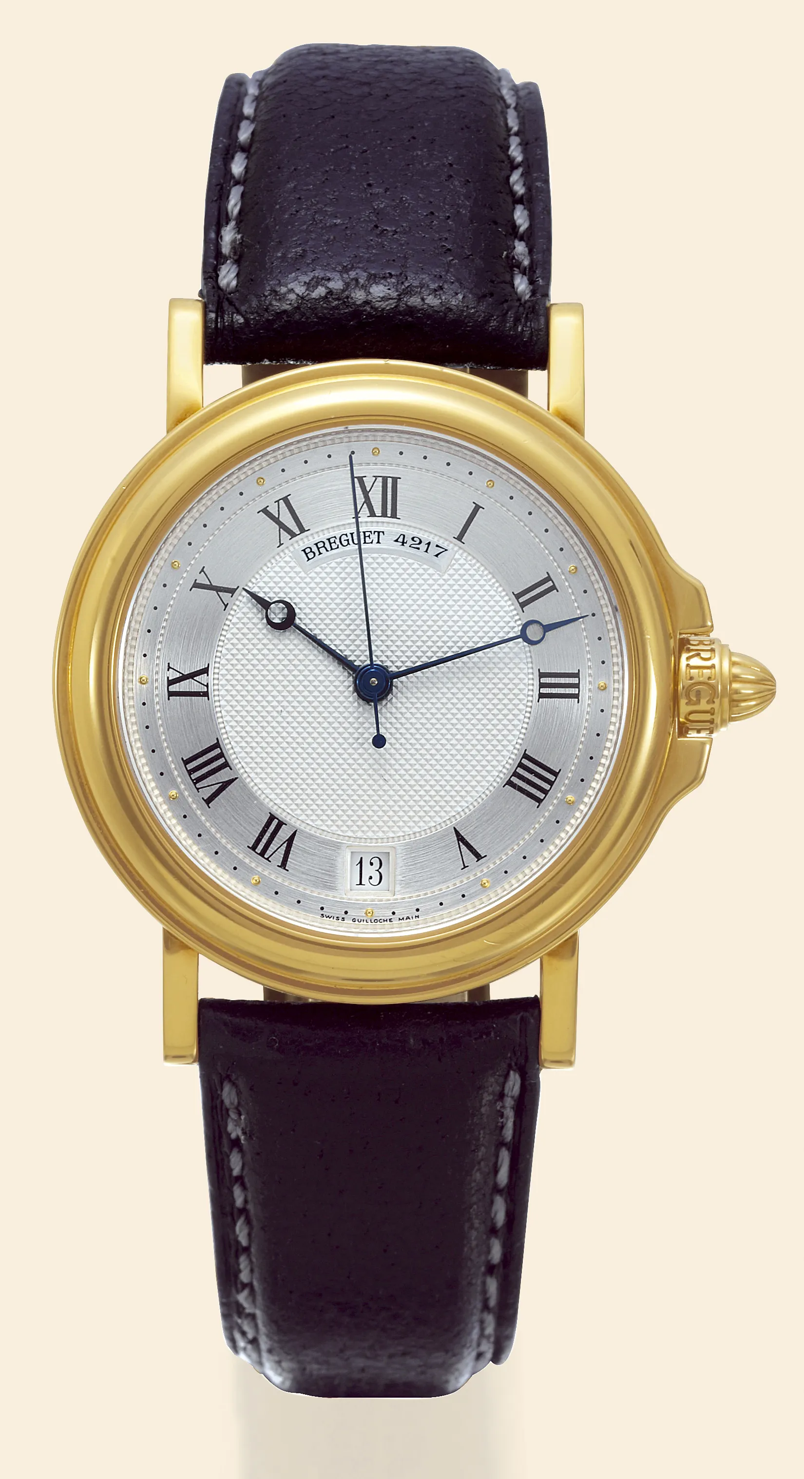 Breguet 3400BA 35.5mm Yellow gold Silver