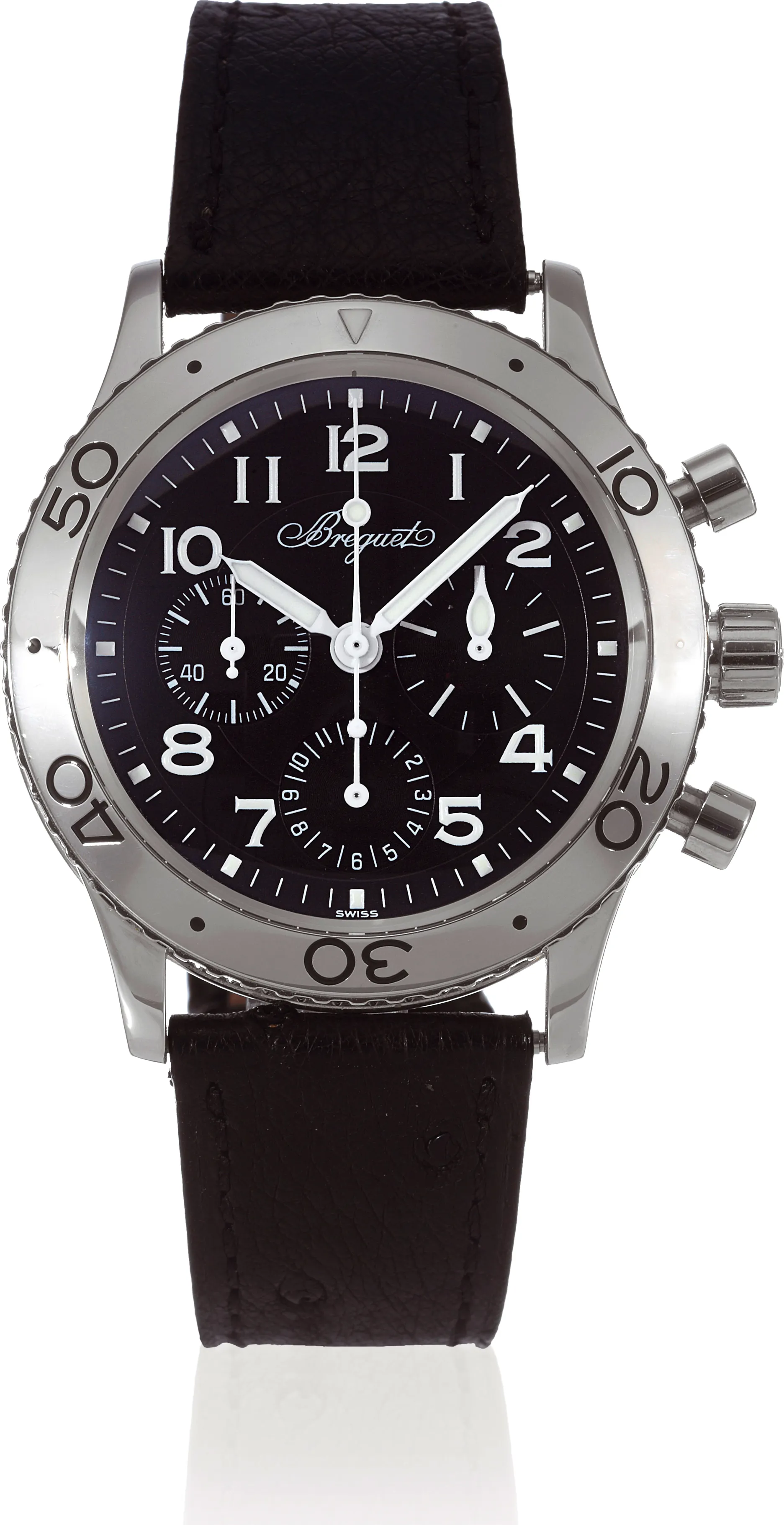 Breguet Type XX 3800ST 39mm Stainless steel Black