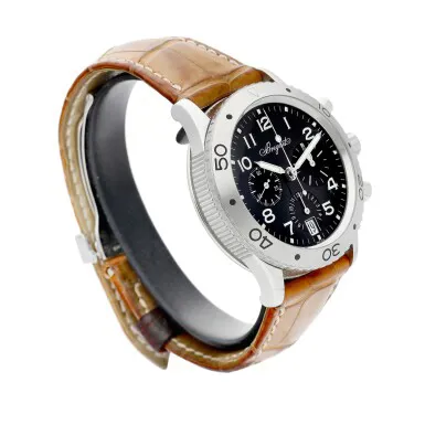 Breguet Type XX Transatlantique 3820 39mm Stainless steel Black 3