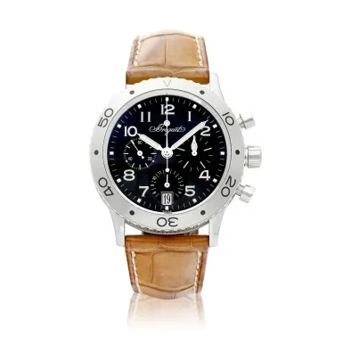 Breguet Type XX Transatlantique 3820 39mm Stainless steel Black