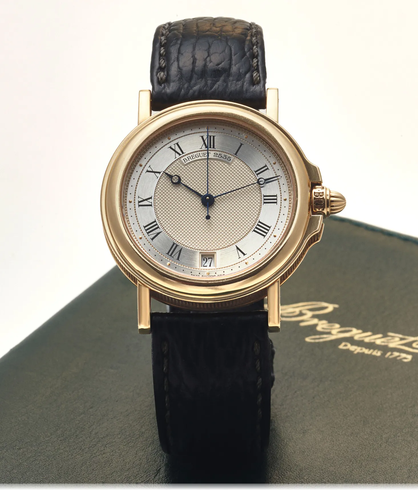 Breguet Marine 3400BA 35.5mm Yellow gold Silver