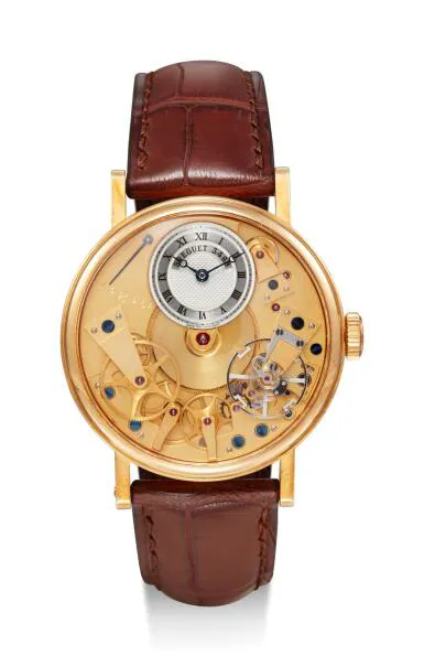 Breguet Tradition 7027 38mm Yellow gold Semi-skeletonized