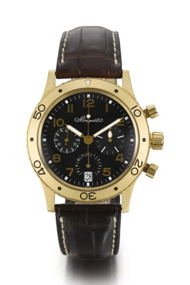 Breguet Type XX Transatlantique 3820 39mm Yellow gold Black