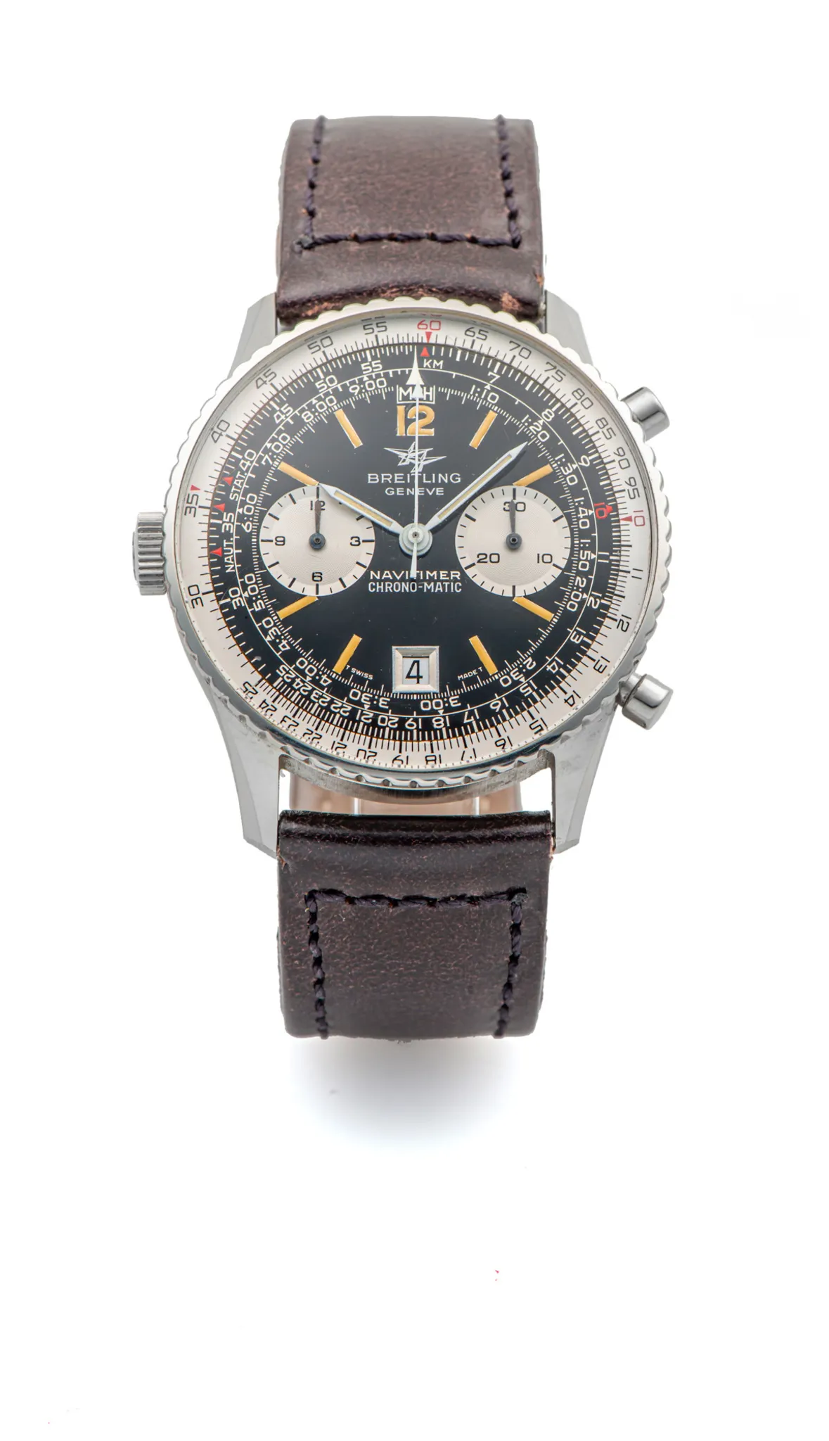 Breitling Navitimer Chrono-Matic 8808 40mm Stainless steel Black