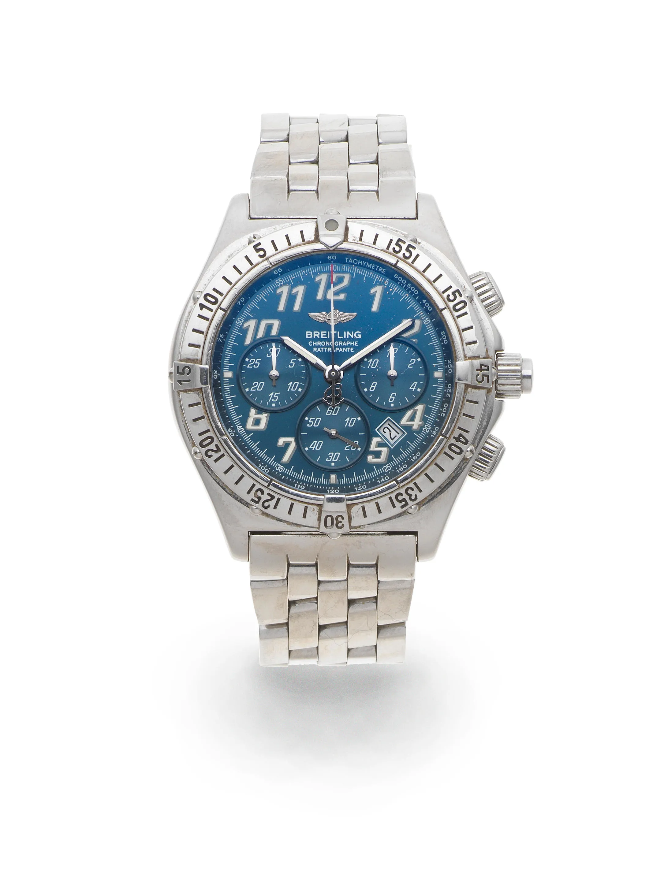 Breitling Rattrapante A69048 40mm Stainless steel Blue