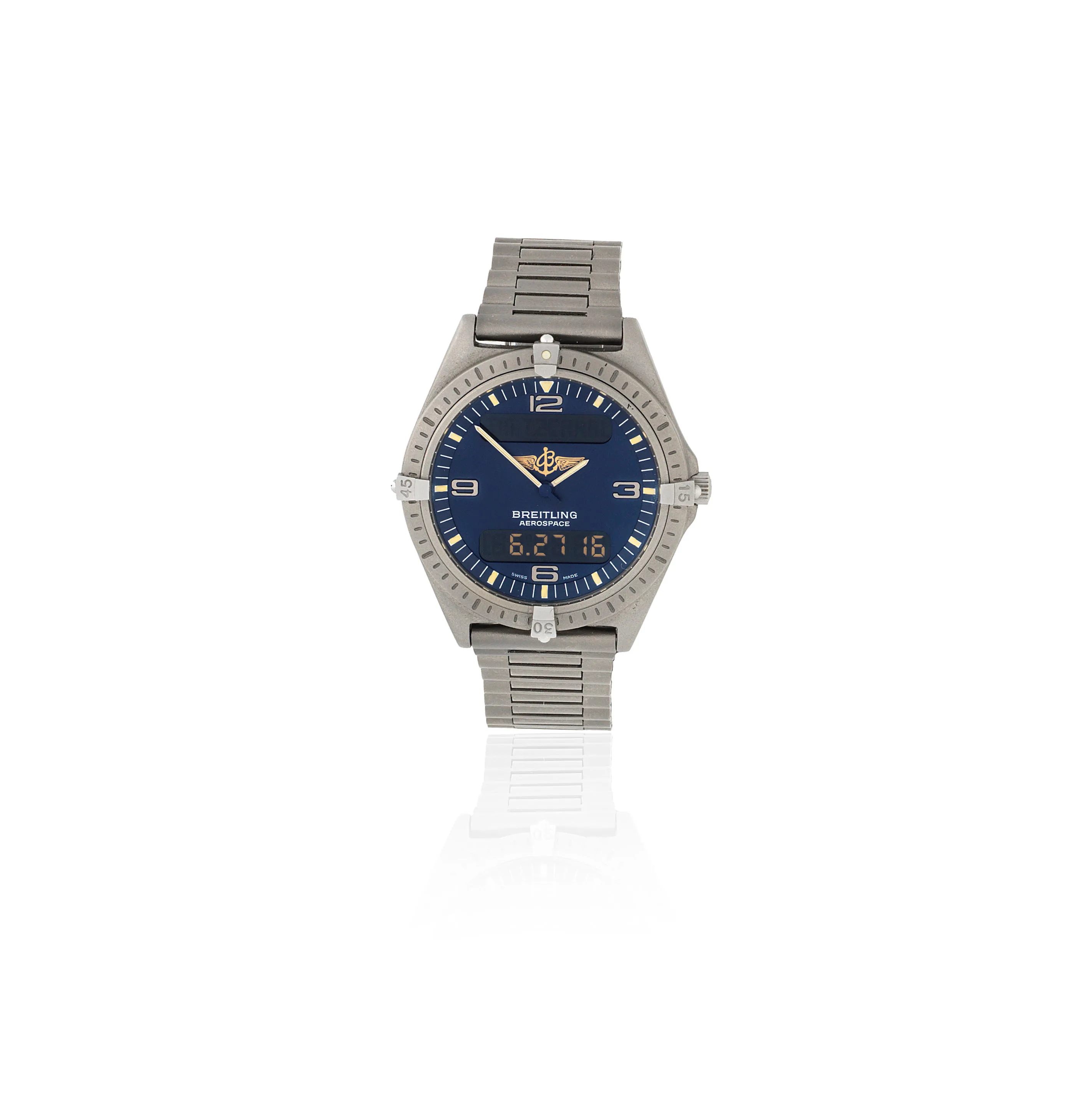 Breitling Aerospace E56059 39mm Titanium Blue