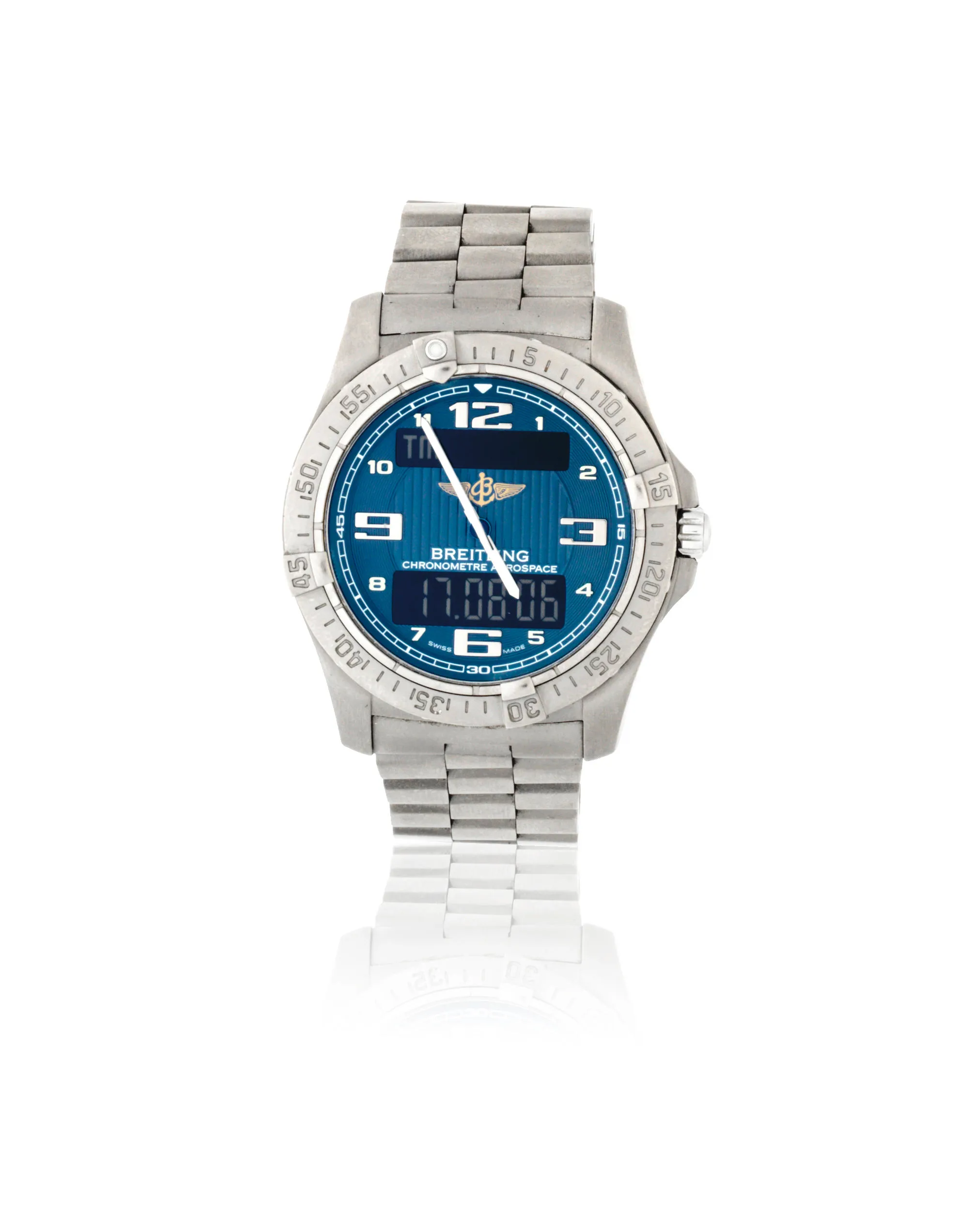 Breitling Aerospace E79362 42mm Titanium Blue