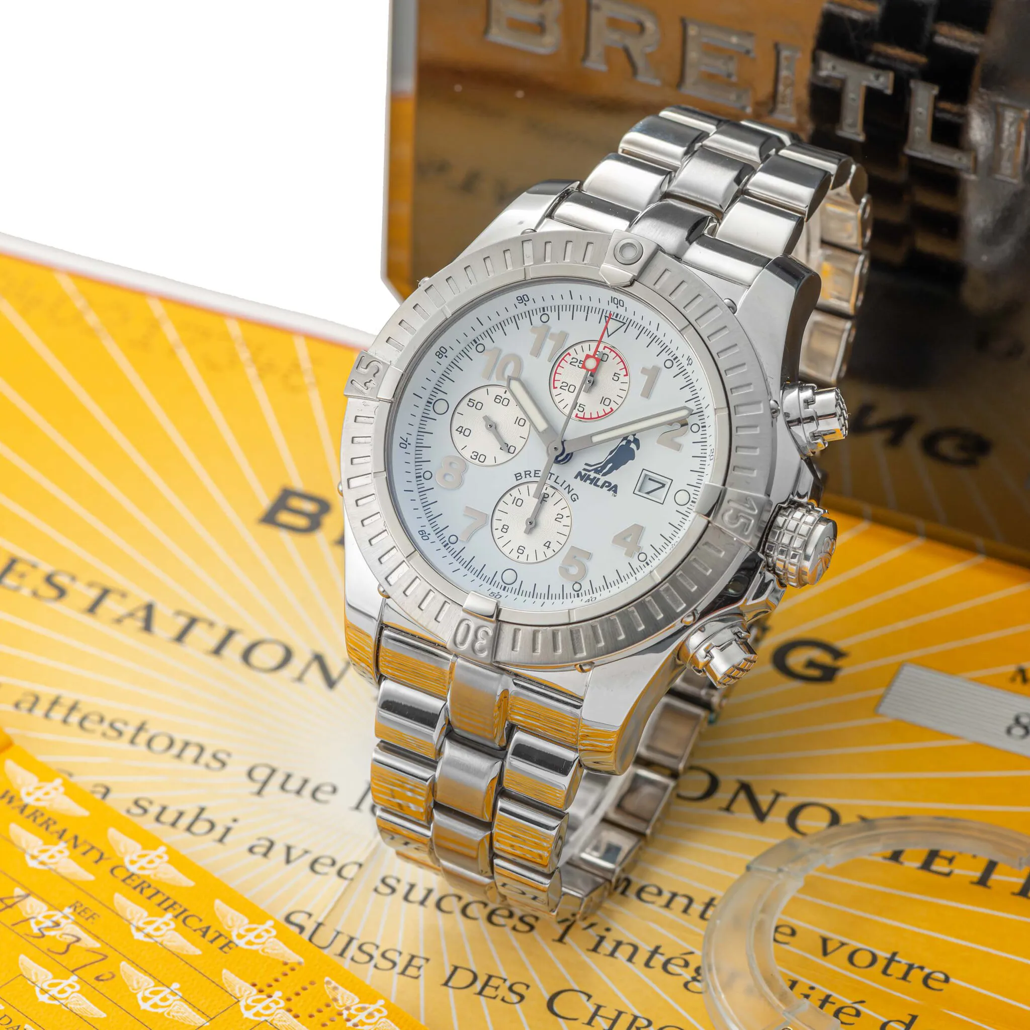 Breitling Avenger A13370 50mm Stainless steel White