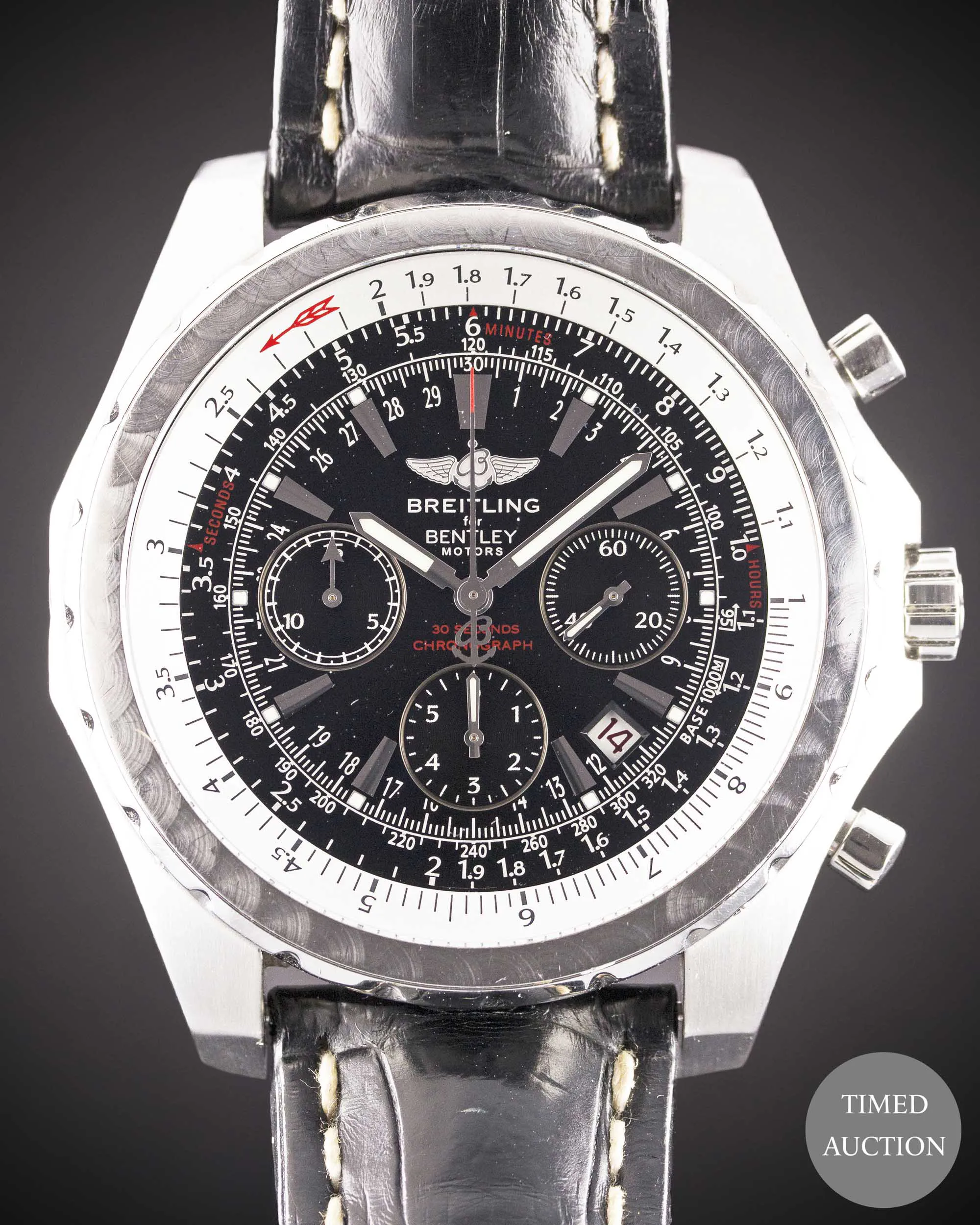 Breitling Bentley A25363 48.8mm Stainless steel Black