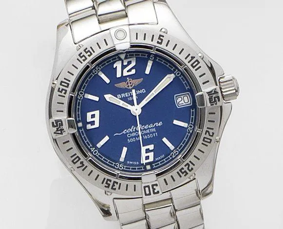 Breitling Colt A57350 34mm Stainless steel Blue