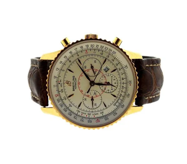 Breitling Montbrillant R41370 38mm Yellow gold Silver