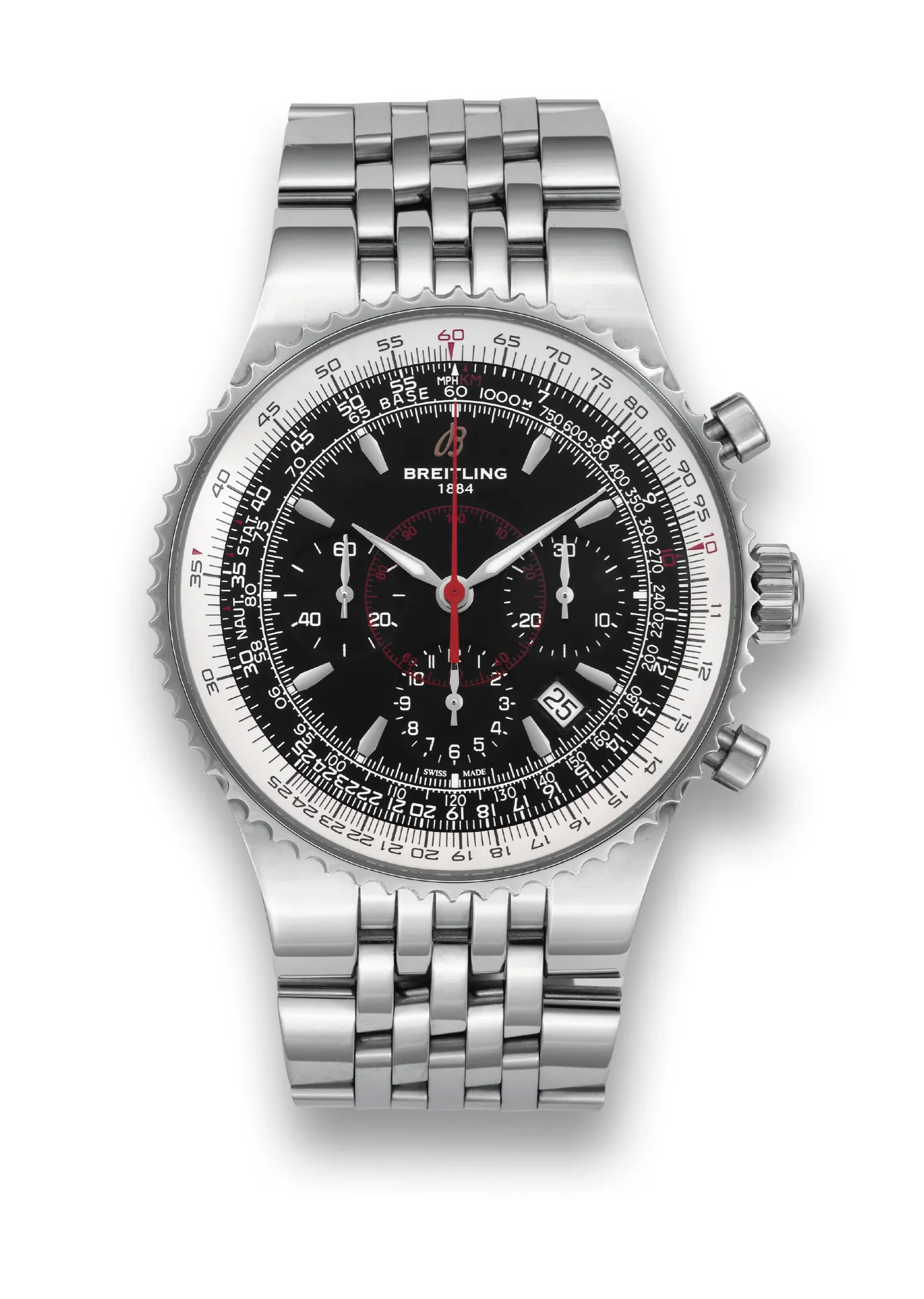 Breitling Montbrillant A23350 47mm Stainless steel Black