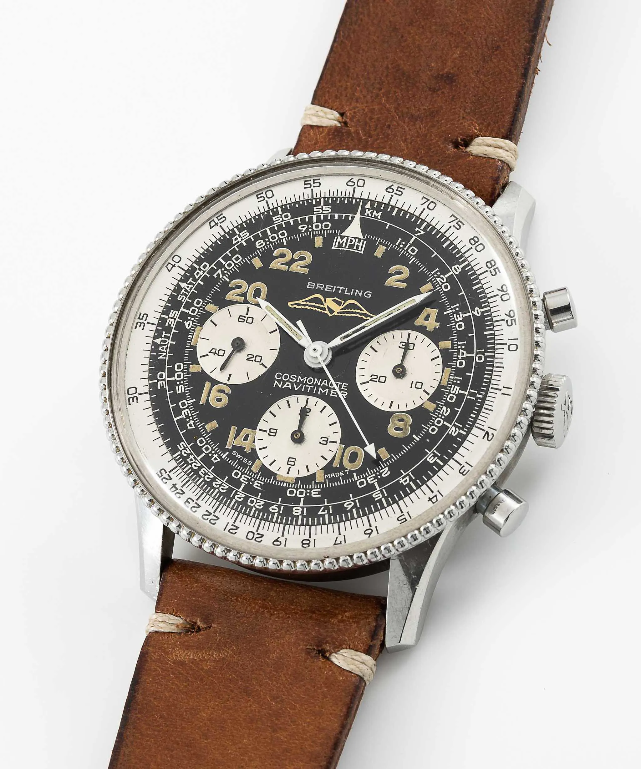 Breitling Navitimer Cosmonaute 809 42.5mm Stainless steel signed