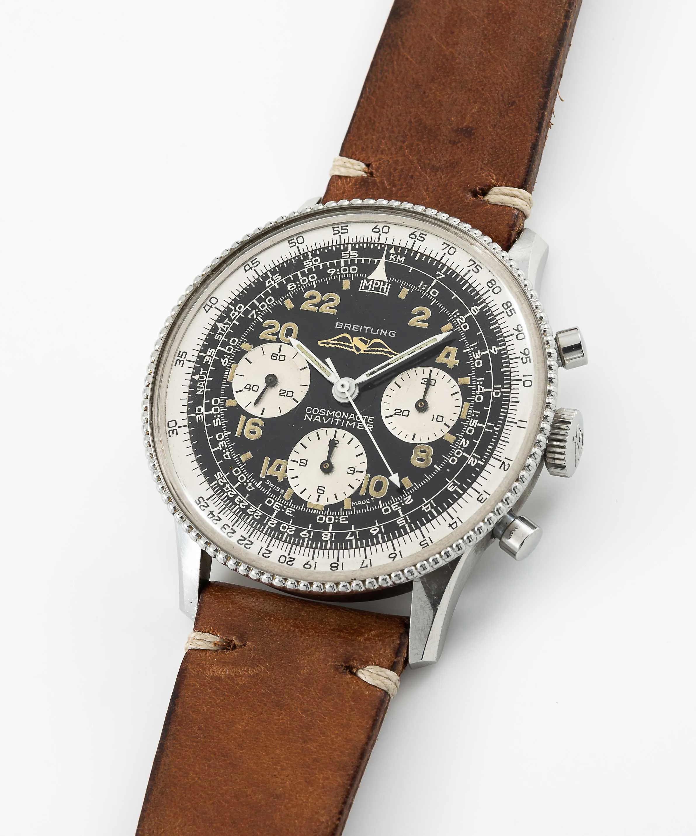 Breitling Navitimer Cosmonaute 809 42.5mm Stainless steel signed 1