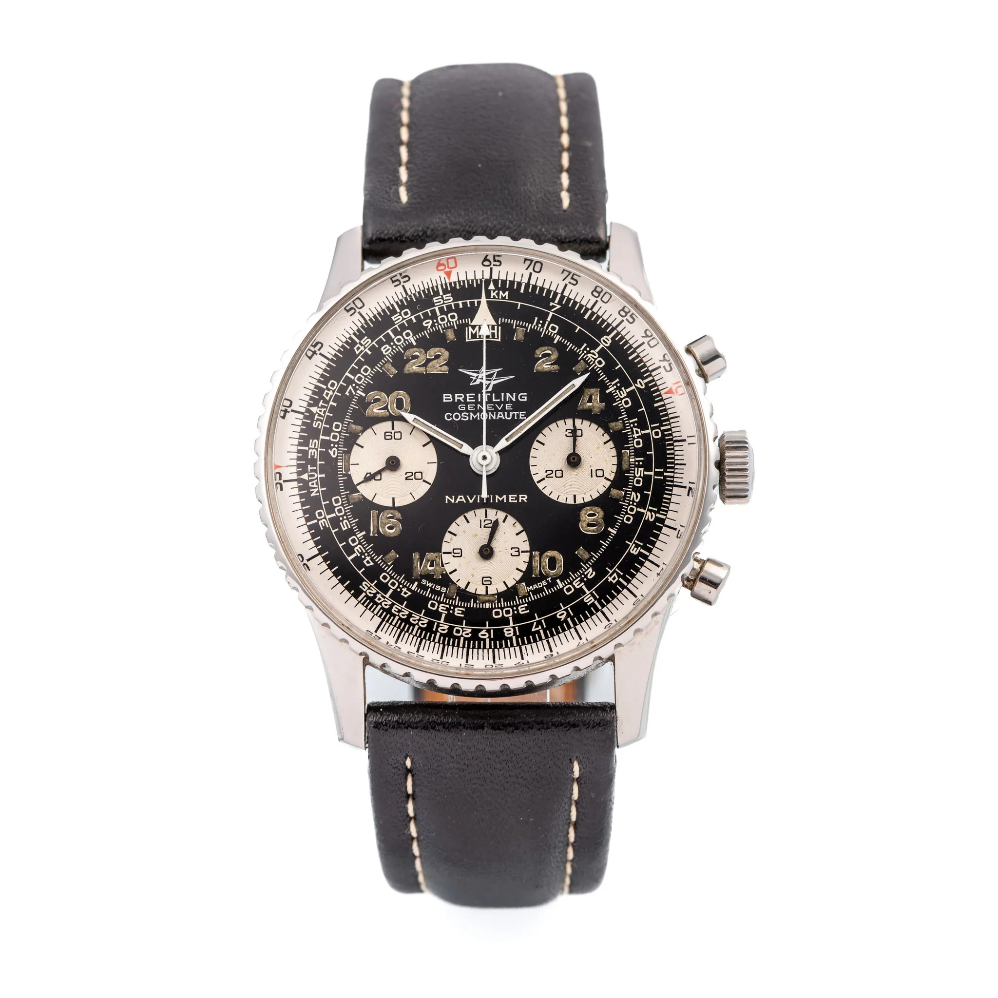 Breitling Navitimer Cosmonaute 809 41mm Stainless steel Black