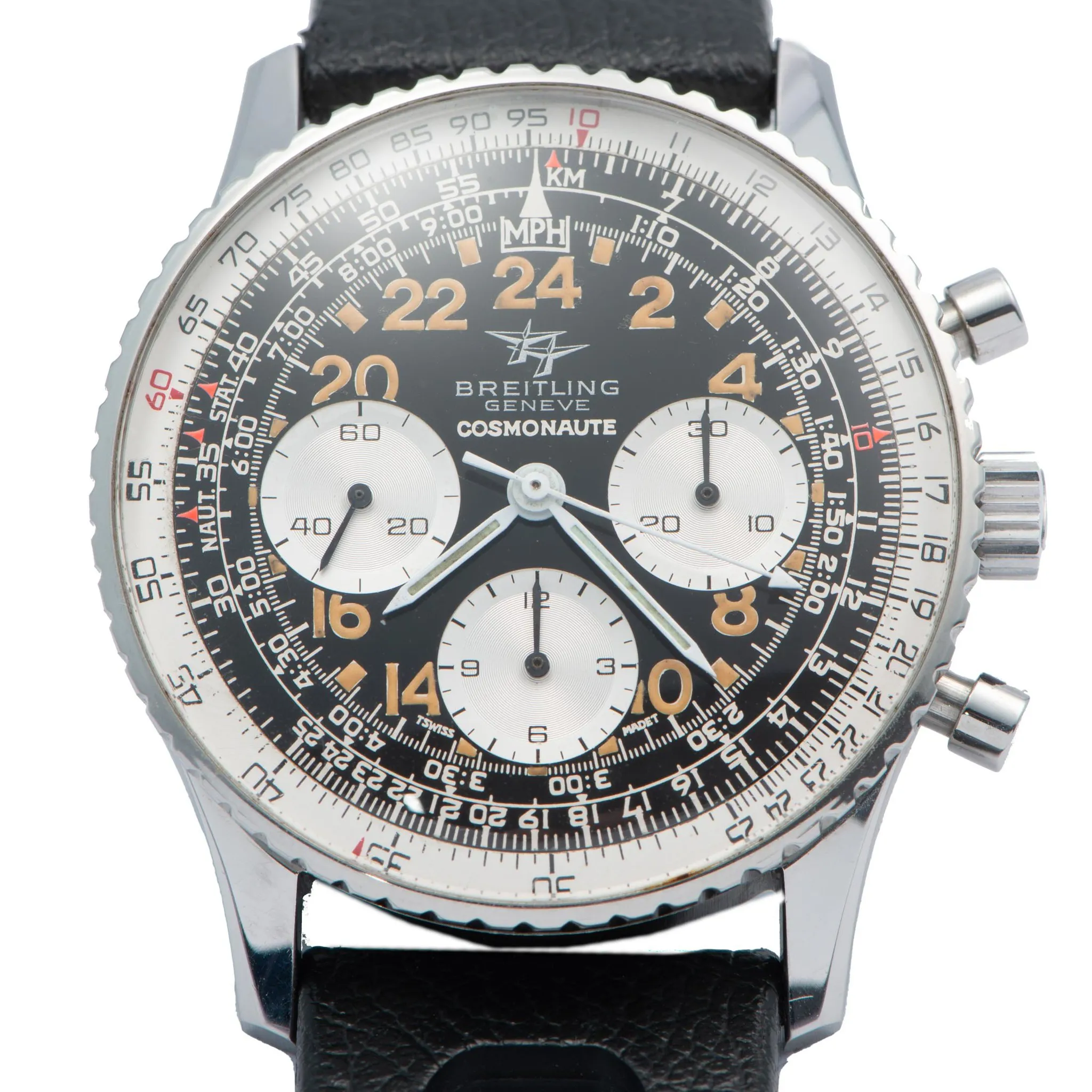 Breitling Navitimer Cosmonaute 809 41mm Stainless steel Black