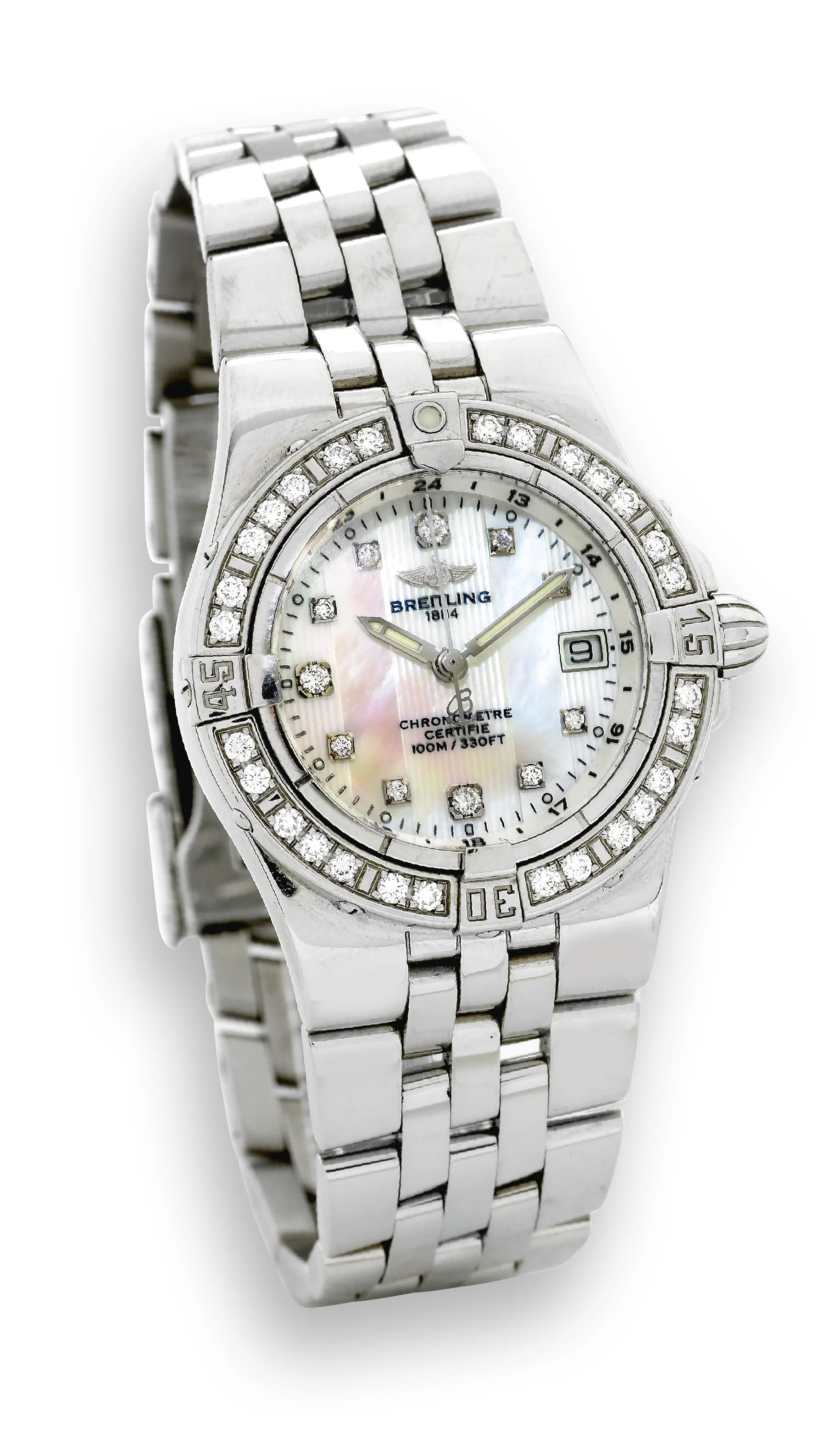 Breitling Galactic A71340 30mm Stainless steel Mother-of-pearl