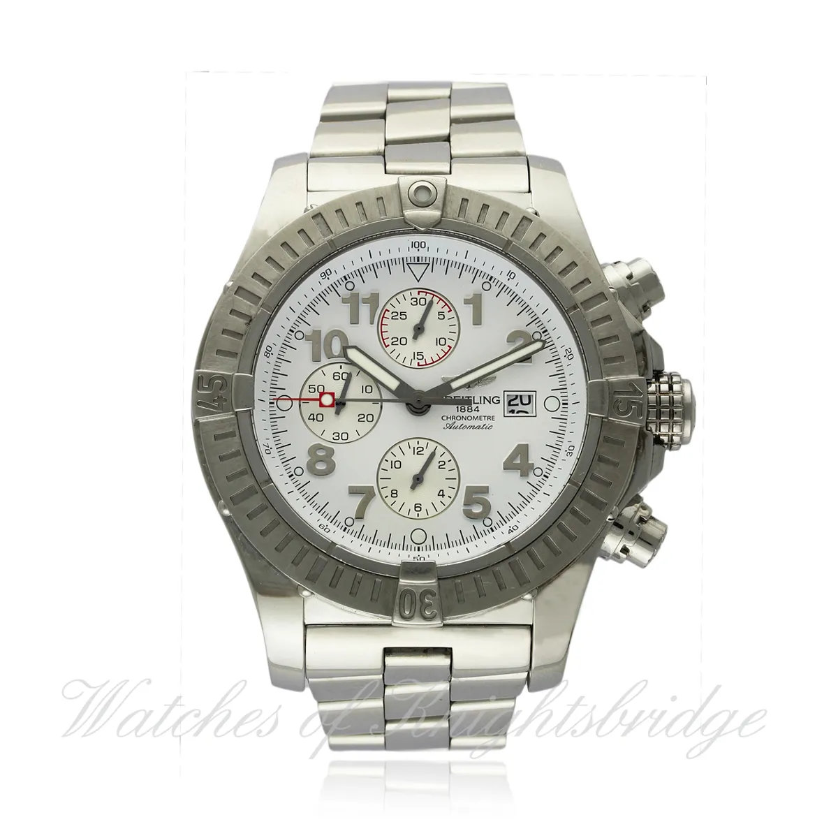 Breitling Super Avenger A13370 48.5mm Steel White