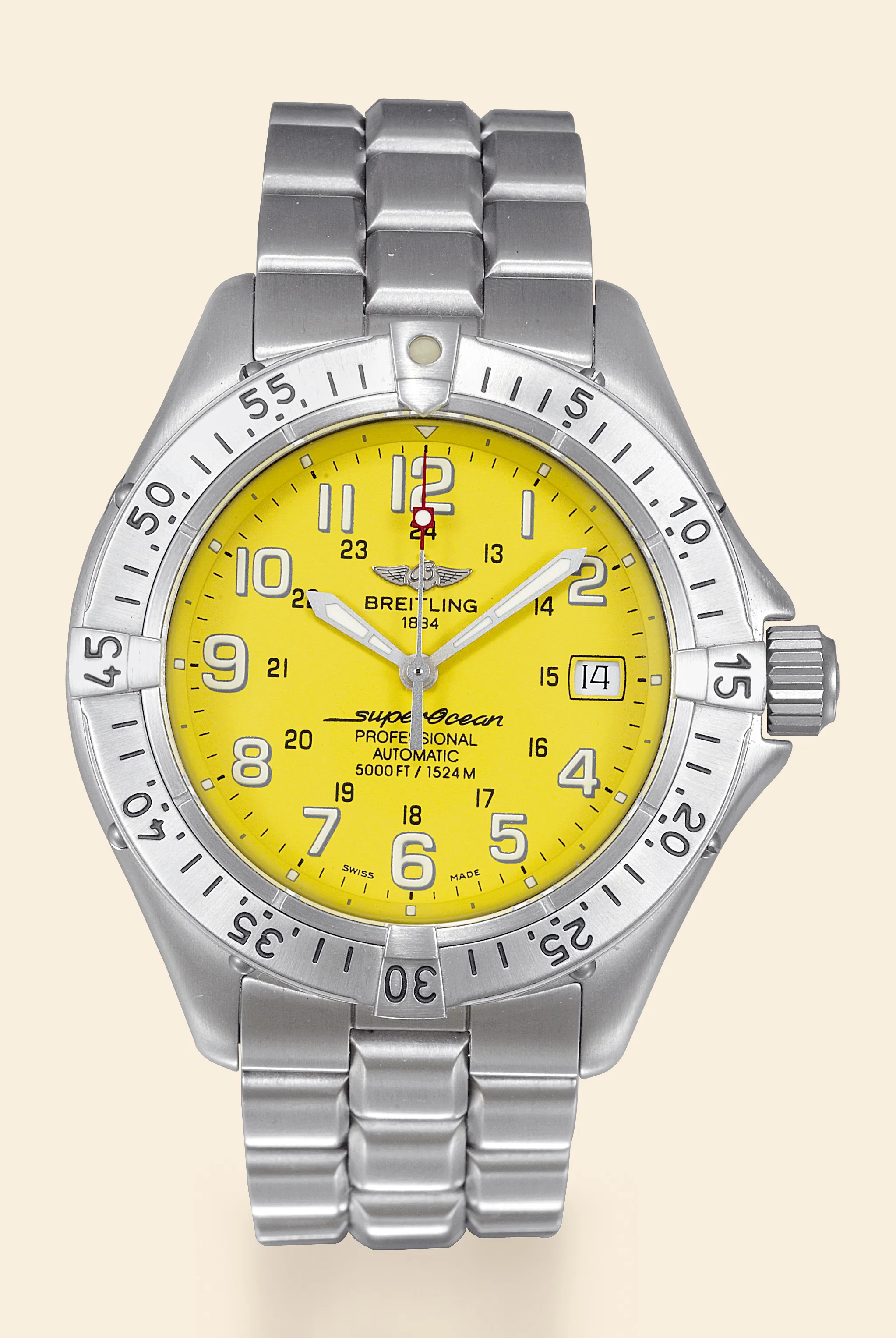 Breitling Superocean A17345 41mm Stainless steel Yellow