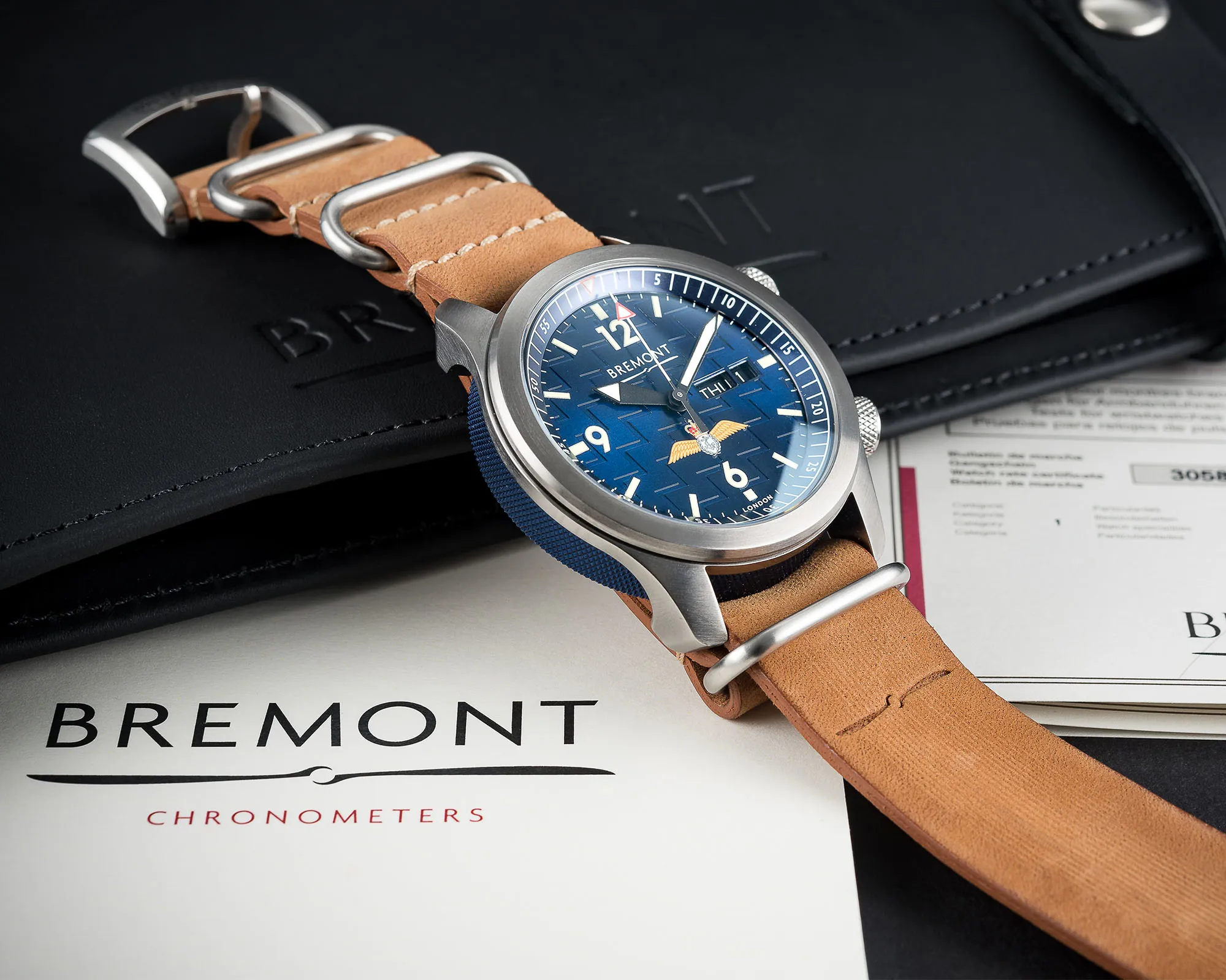 Bremont MB RNFAA 43mm Stainless steel Blue