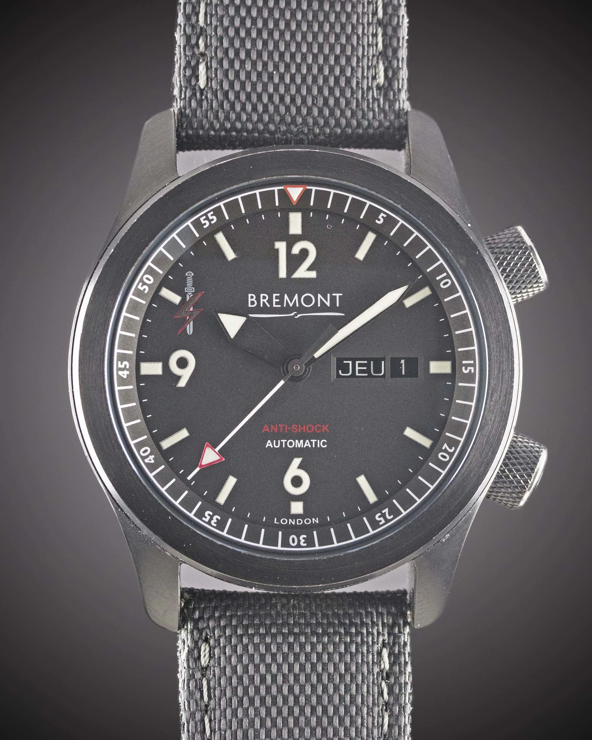 Bremont U-2 43mm DLC Coated Grey